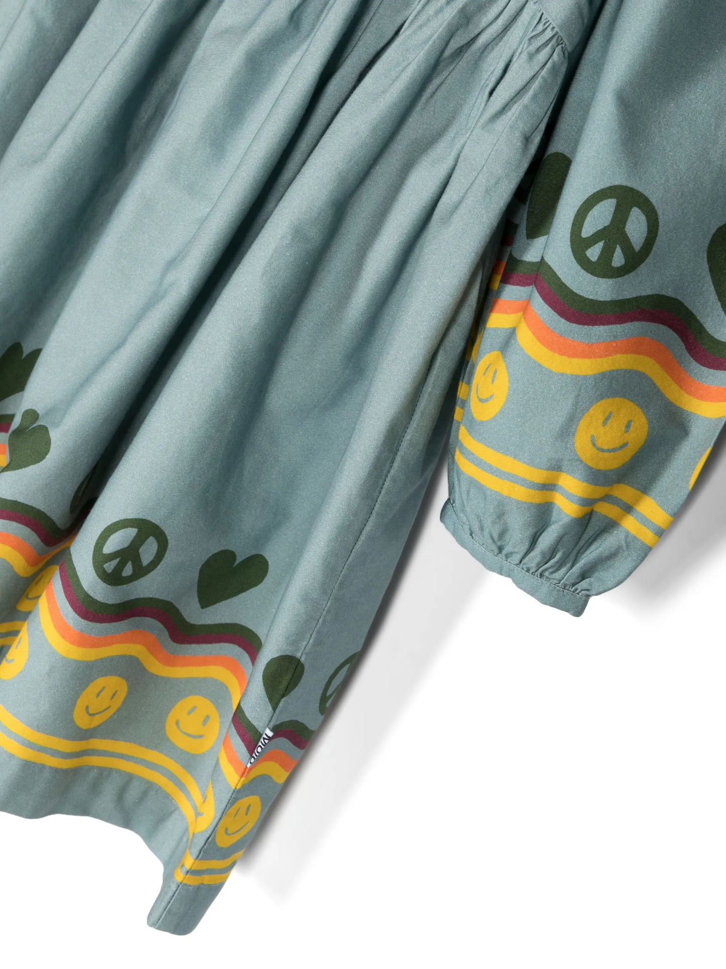 Cilja long puff-sleeves cotton dress