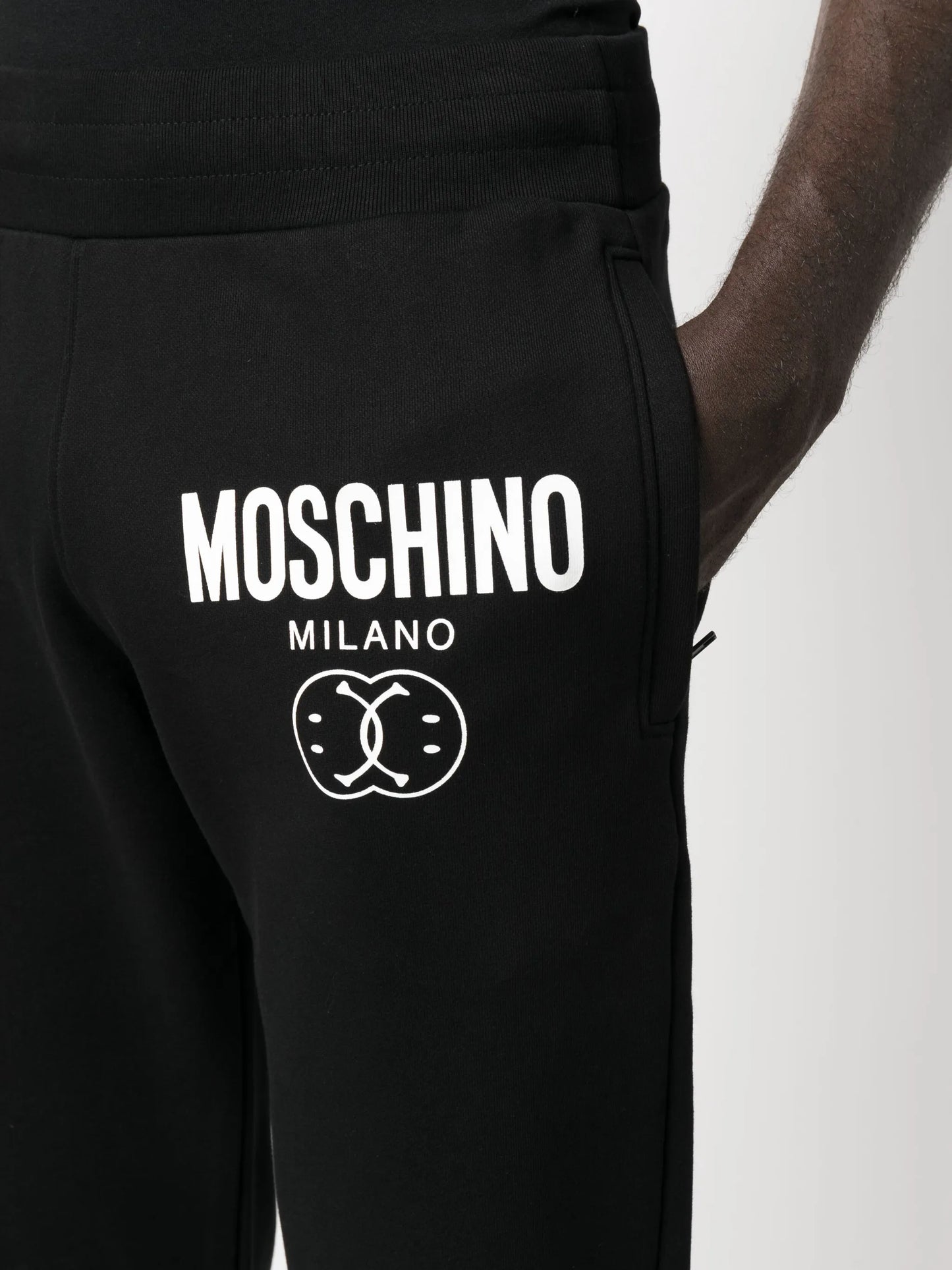 logo-print cotton track trousers