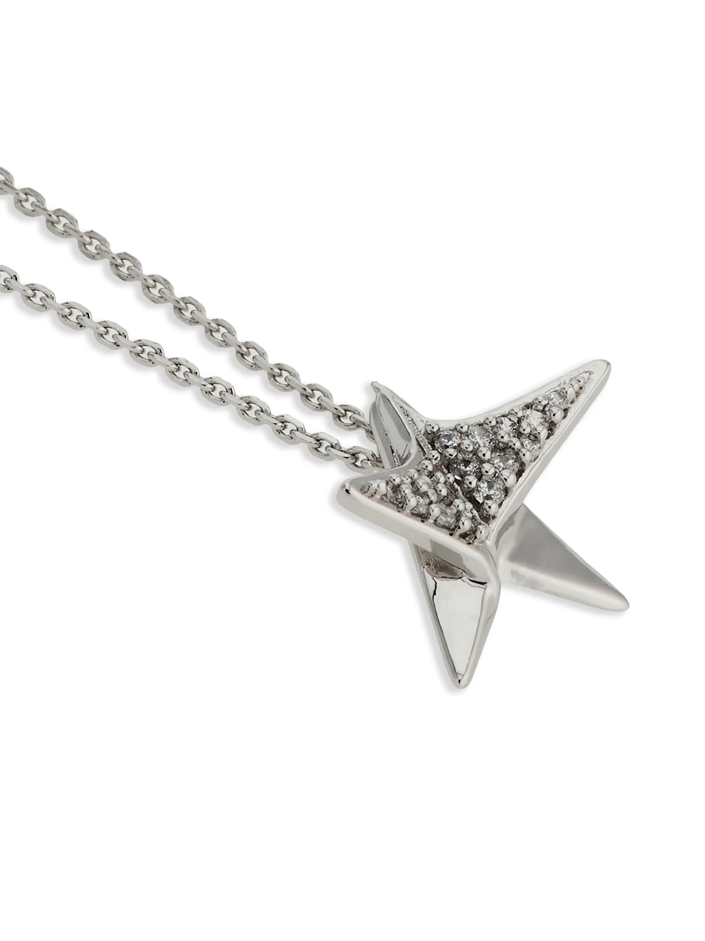 crystal-embellished star-pendant necklace