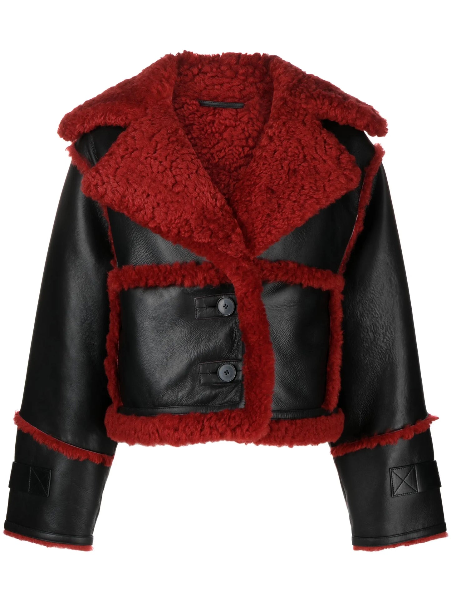 Reva cropped shearling jacket