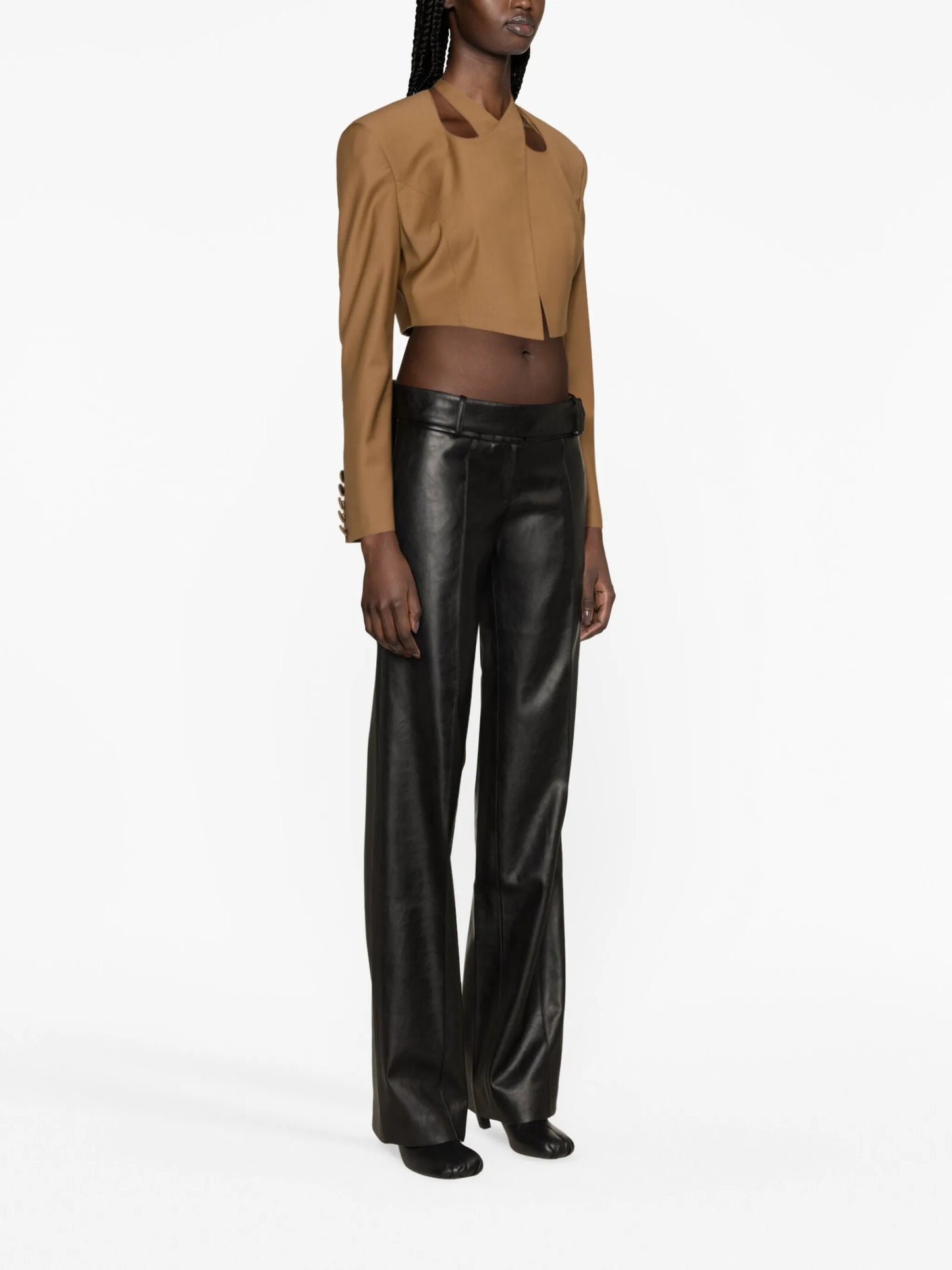 Sabu faux-leather trousers