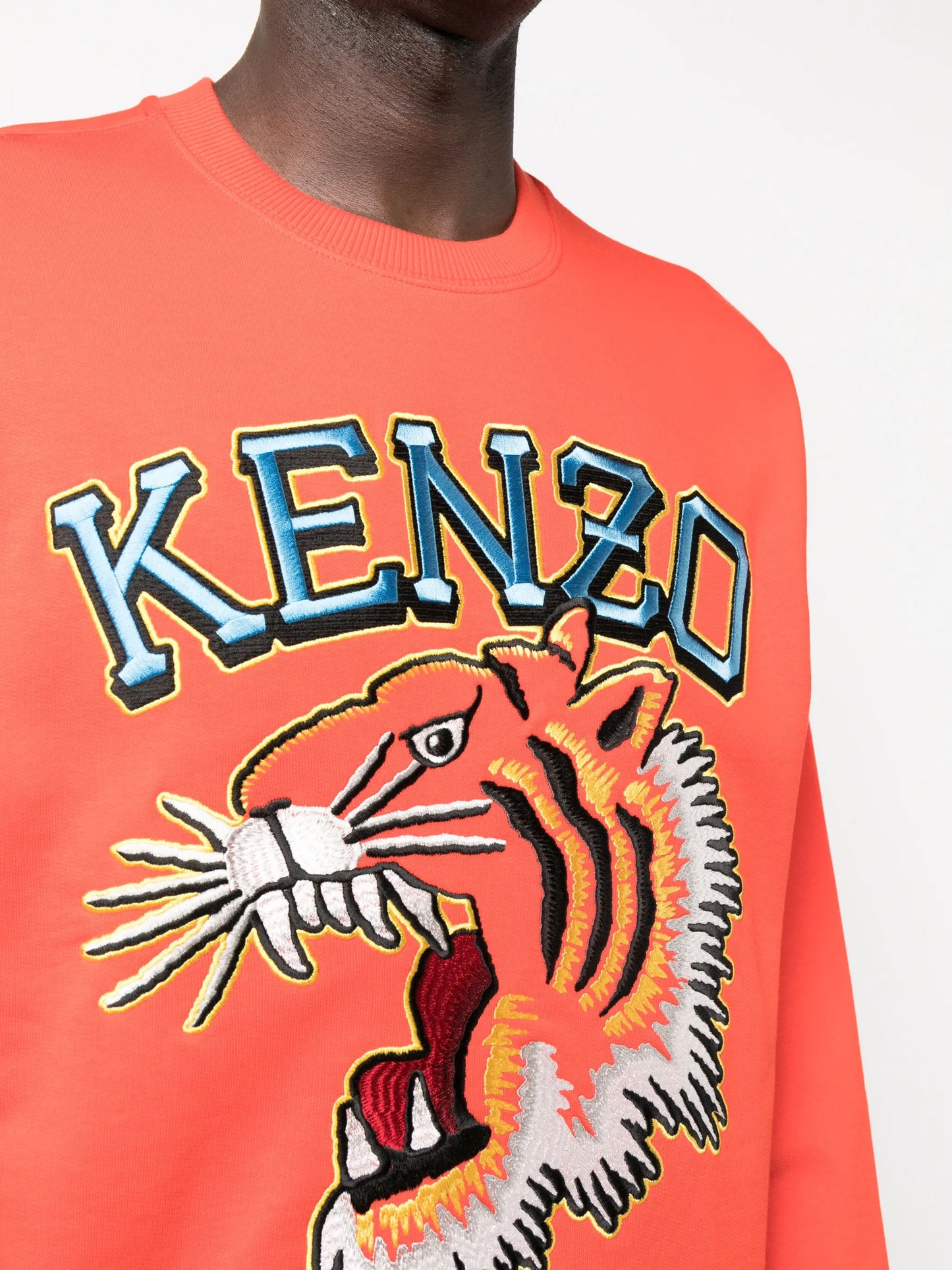 Varsity Jungle embroidered cotton sweatshirt