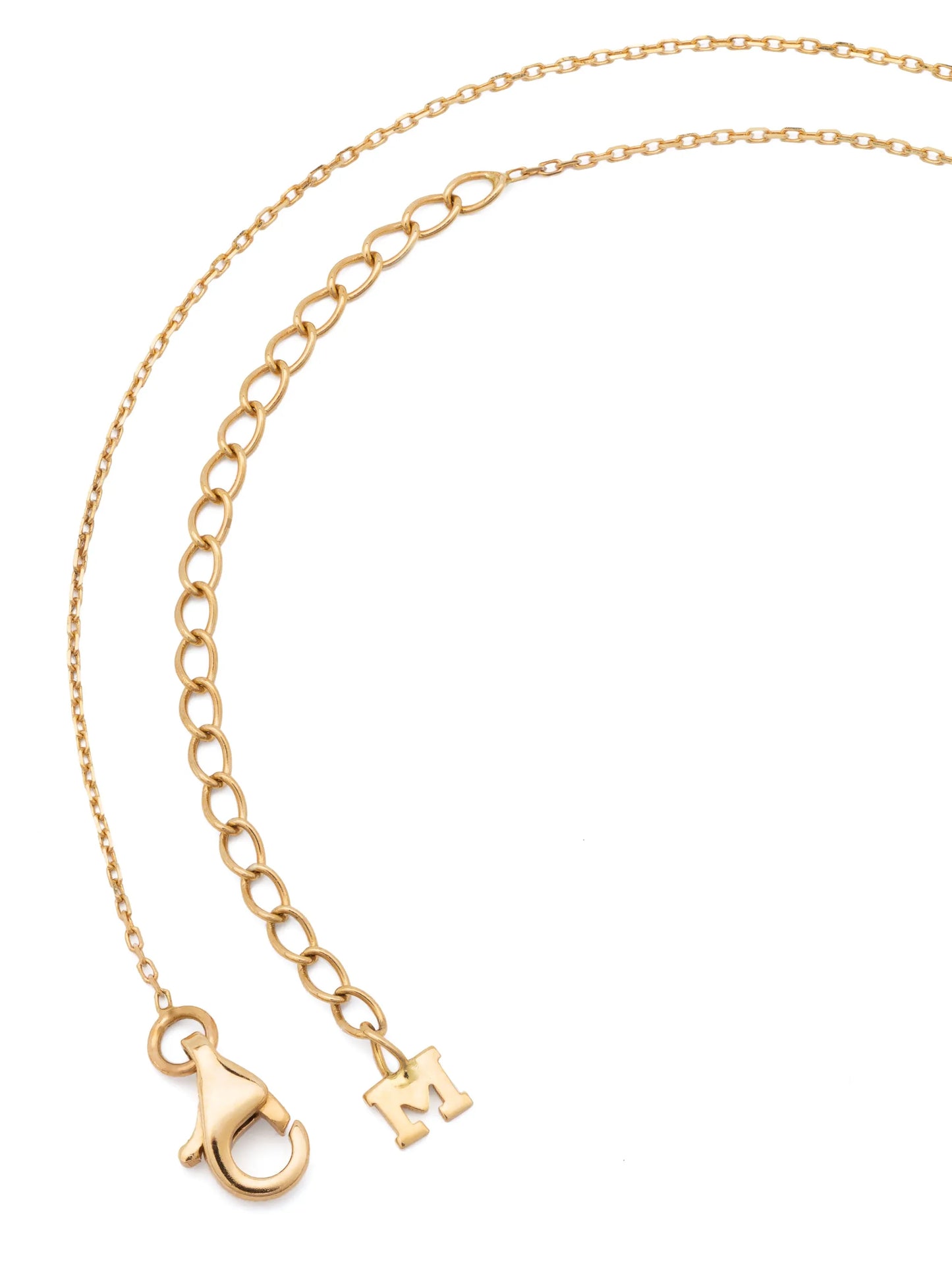 14kt yellow gold Small La Barre diamond necklace