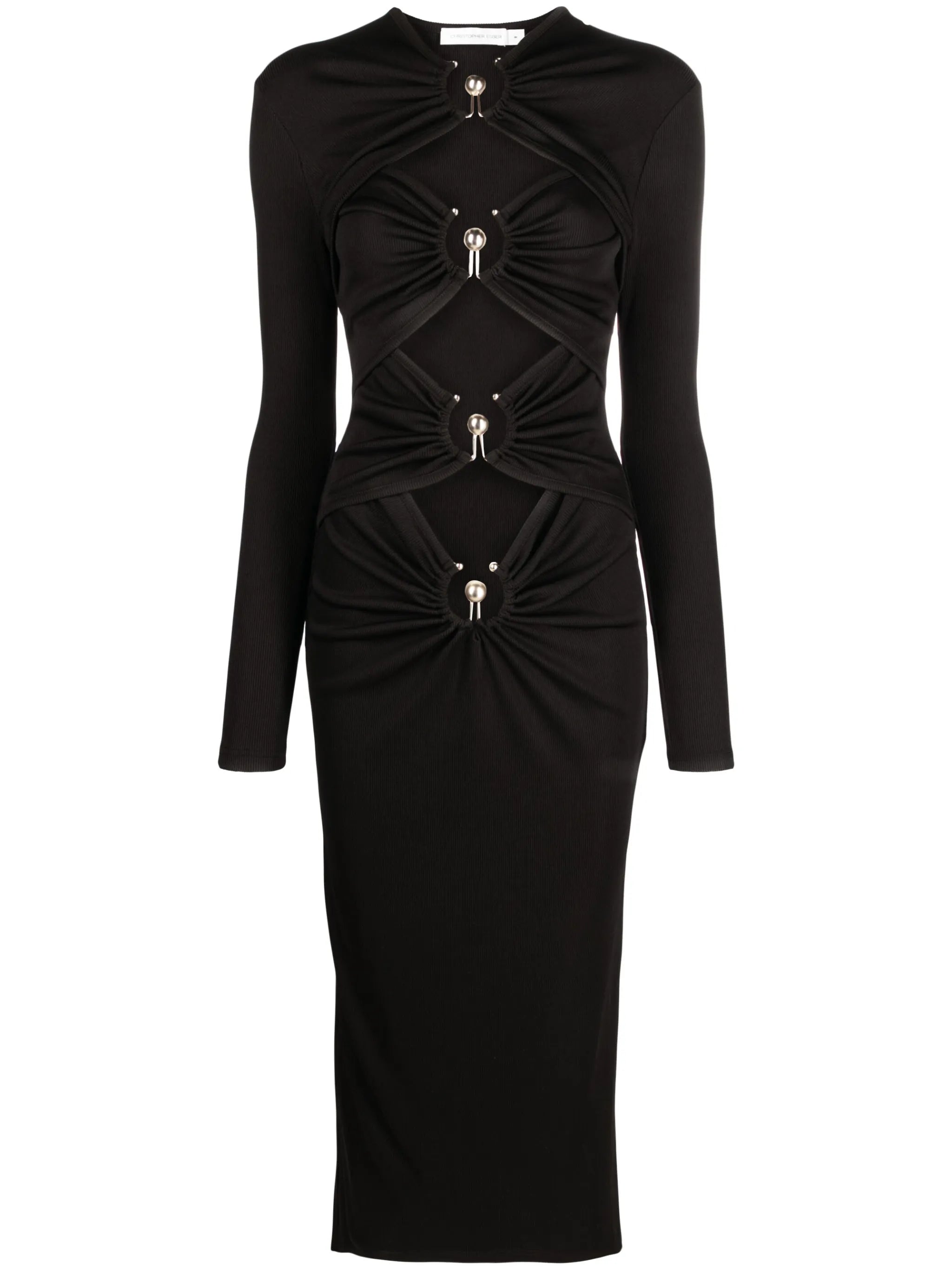 Orbit cut-out midi dress