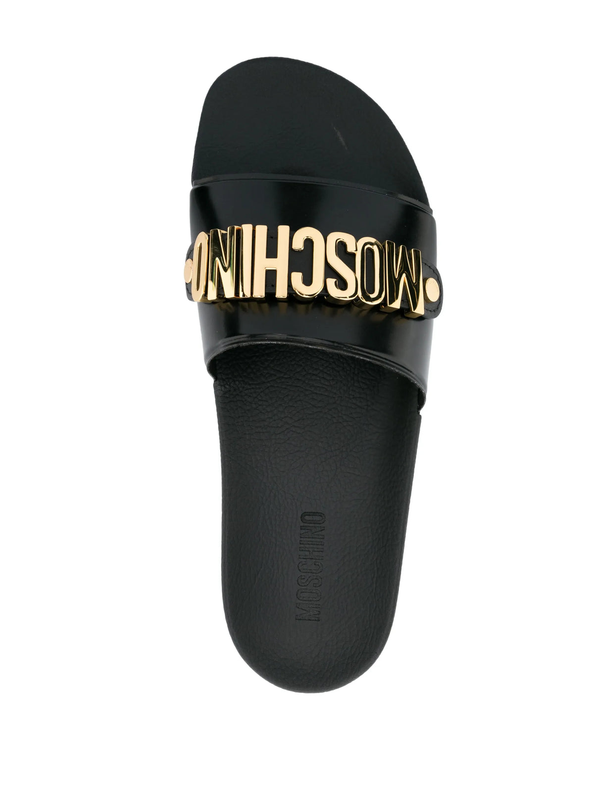 logo-plaque slip-on slides