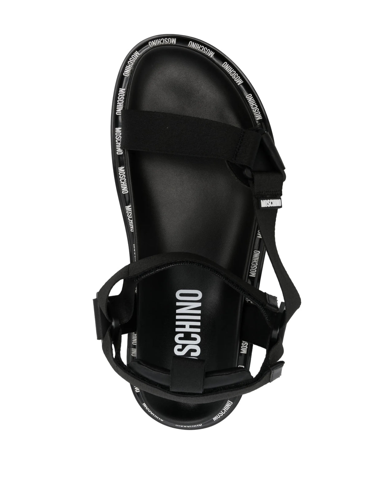 logo-print slingback sandals