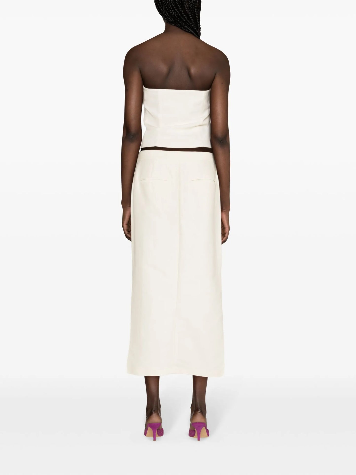 Tona panelled cropped top