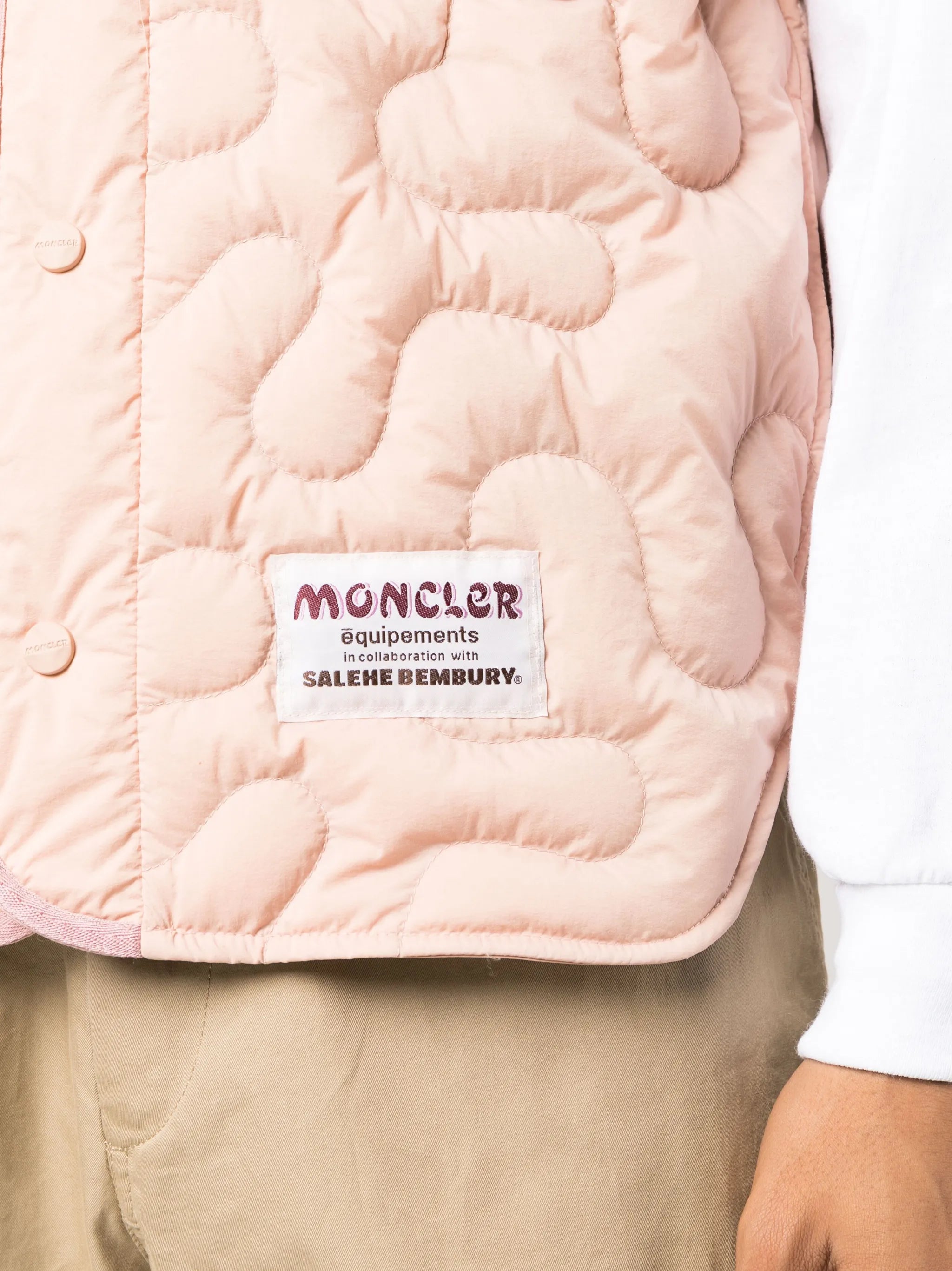 x Salehe Bembury short-sleeve padded jacket