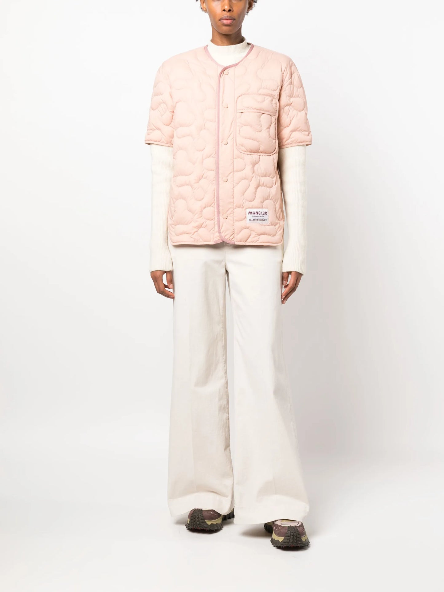 x Salehe Bembury short-sleeve padded jacket