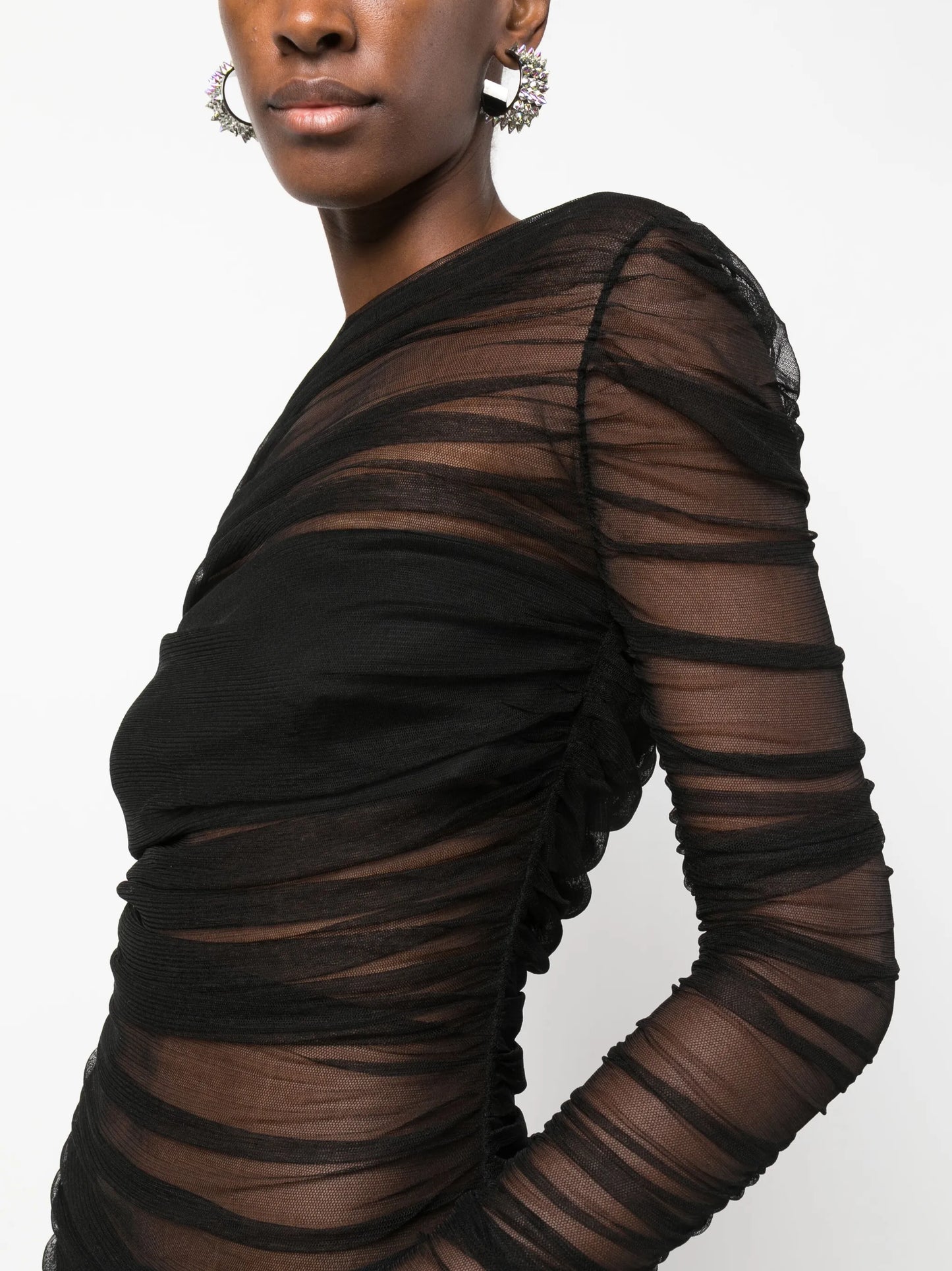Semblance tulle overlay minidress