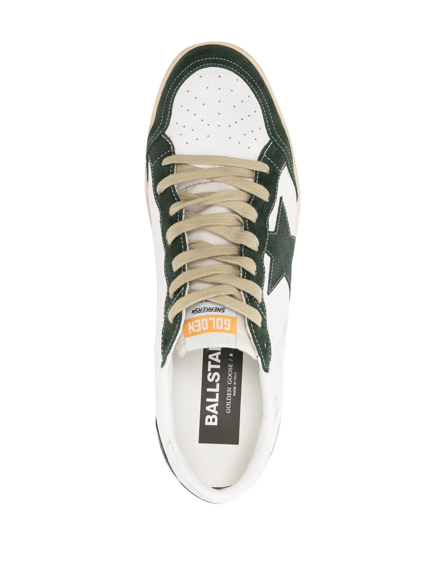 star-patch lace-up sneakers