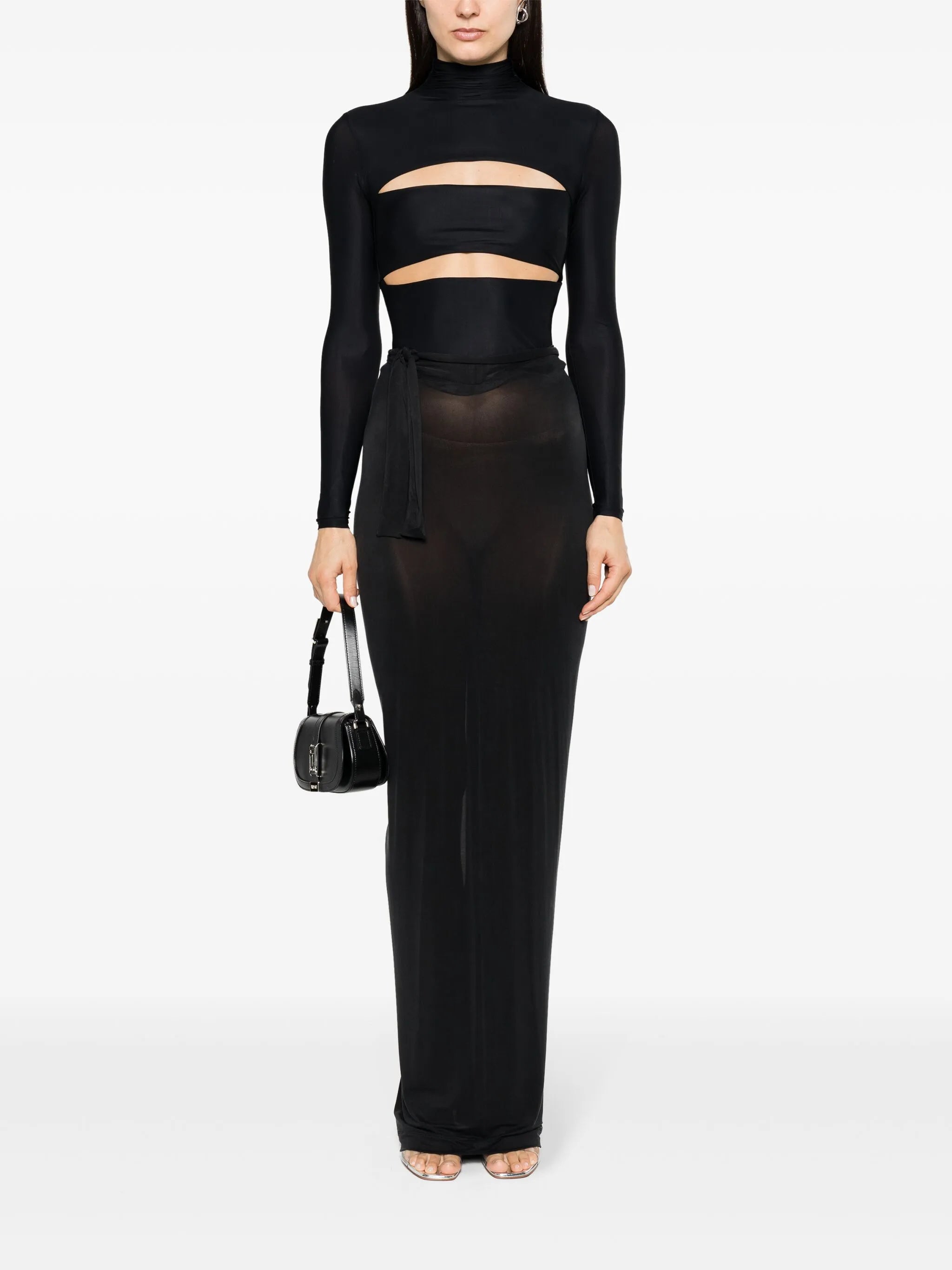 Hania draped maxi skirt