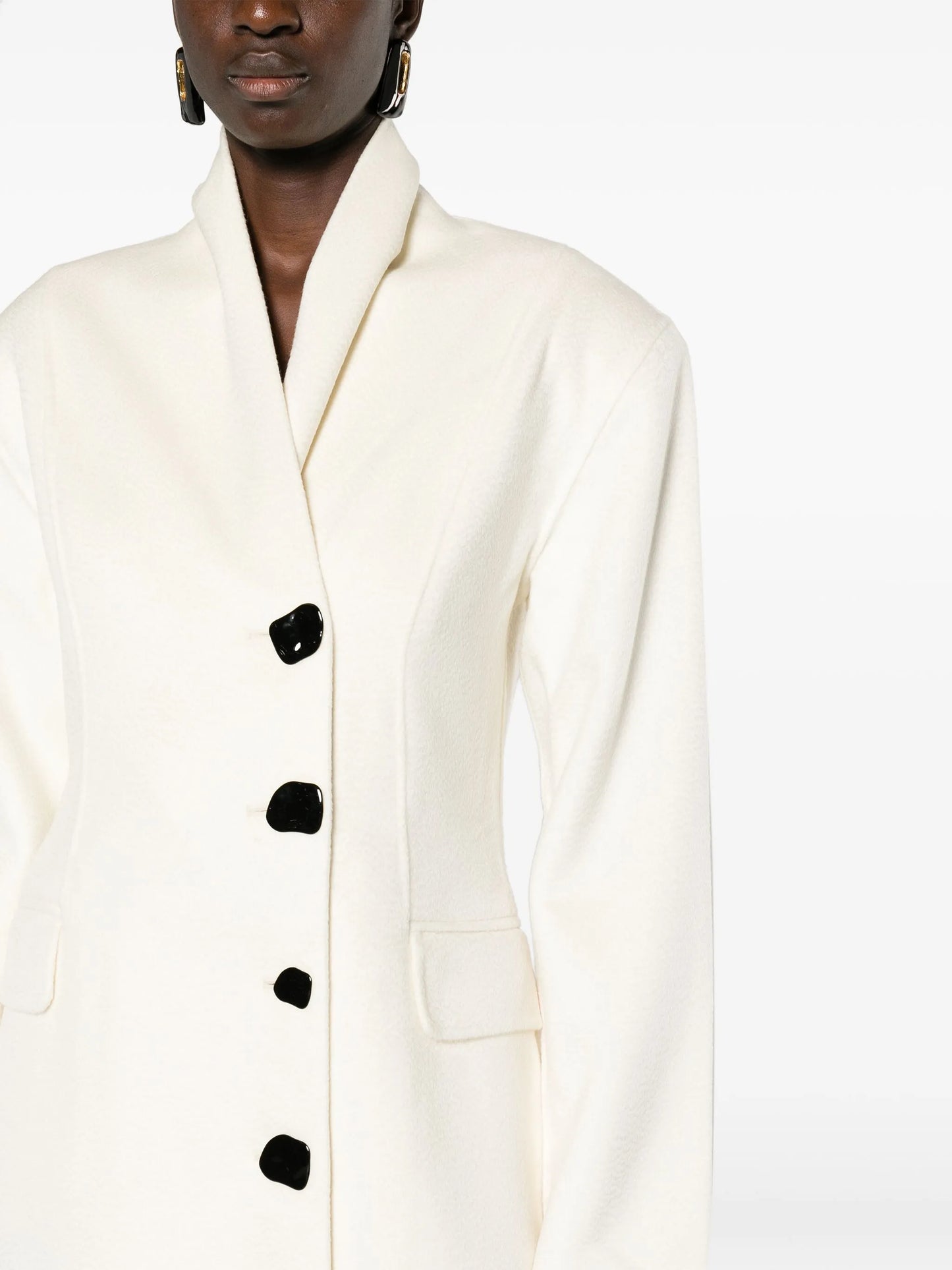 Karen shawl-lapels coat