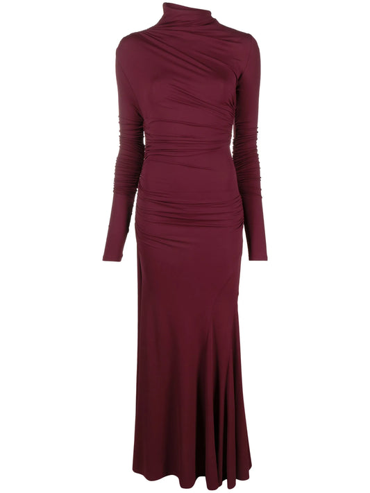 Africa gathered maxi dress