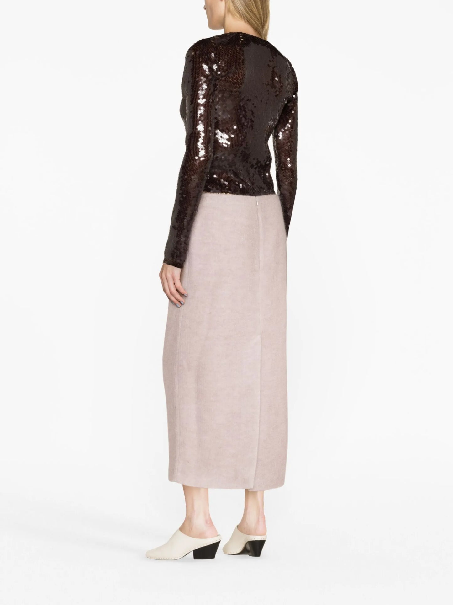 Petya knitted midi skirt