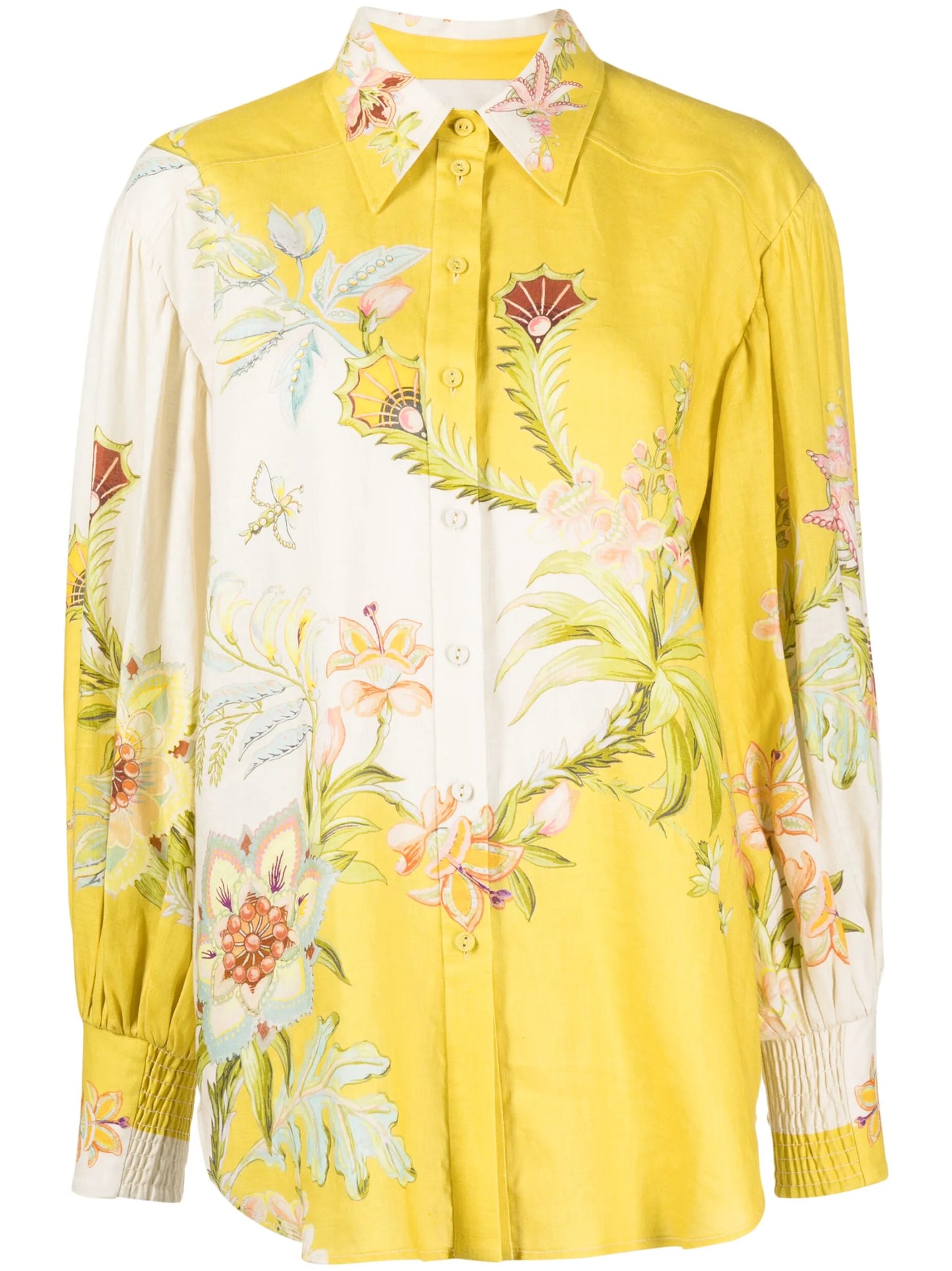 Ira printed linen shirt