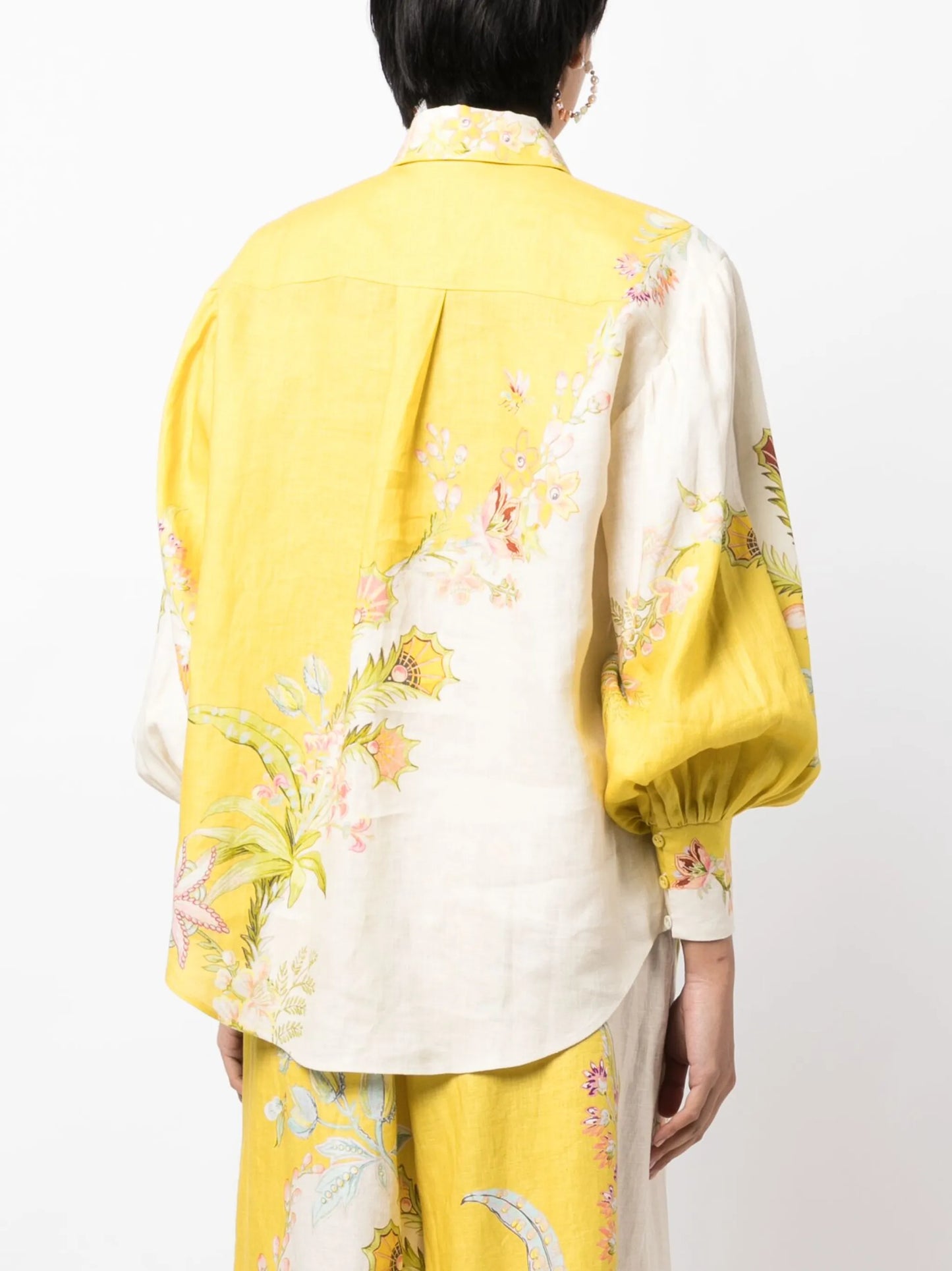 Ira printed linen shirt