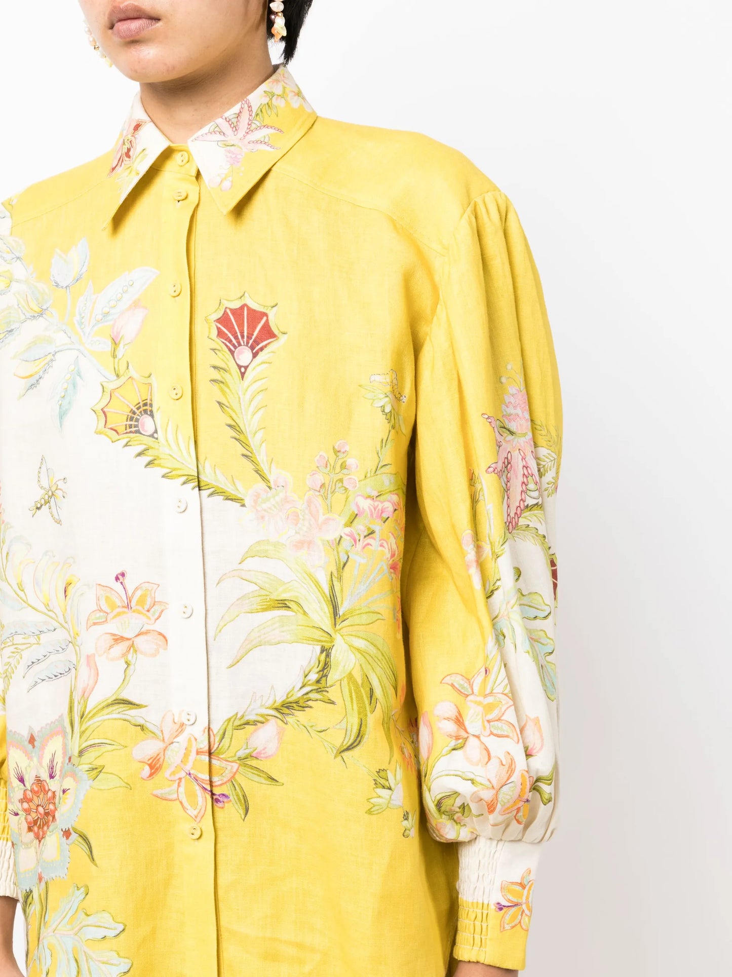 Ira printed linen shirt