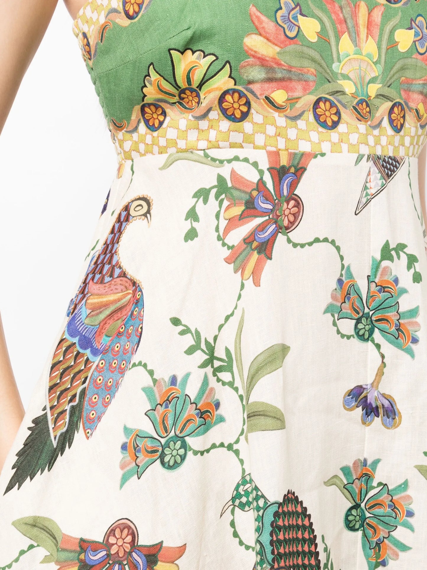Birdie sleeveless linen midi dress