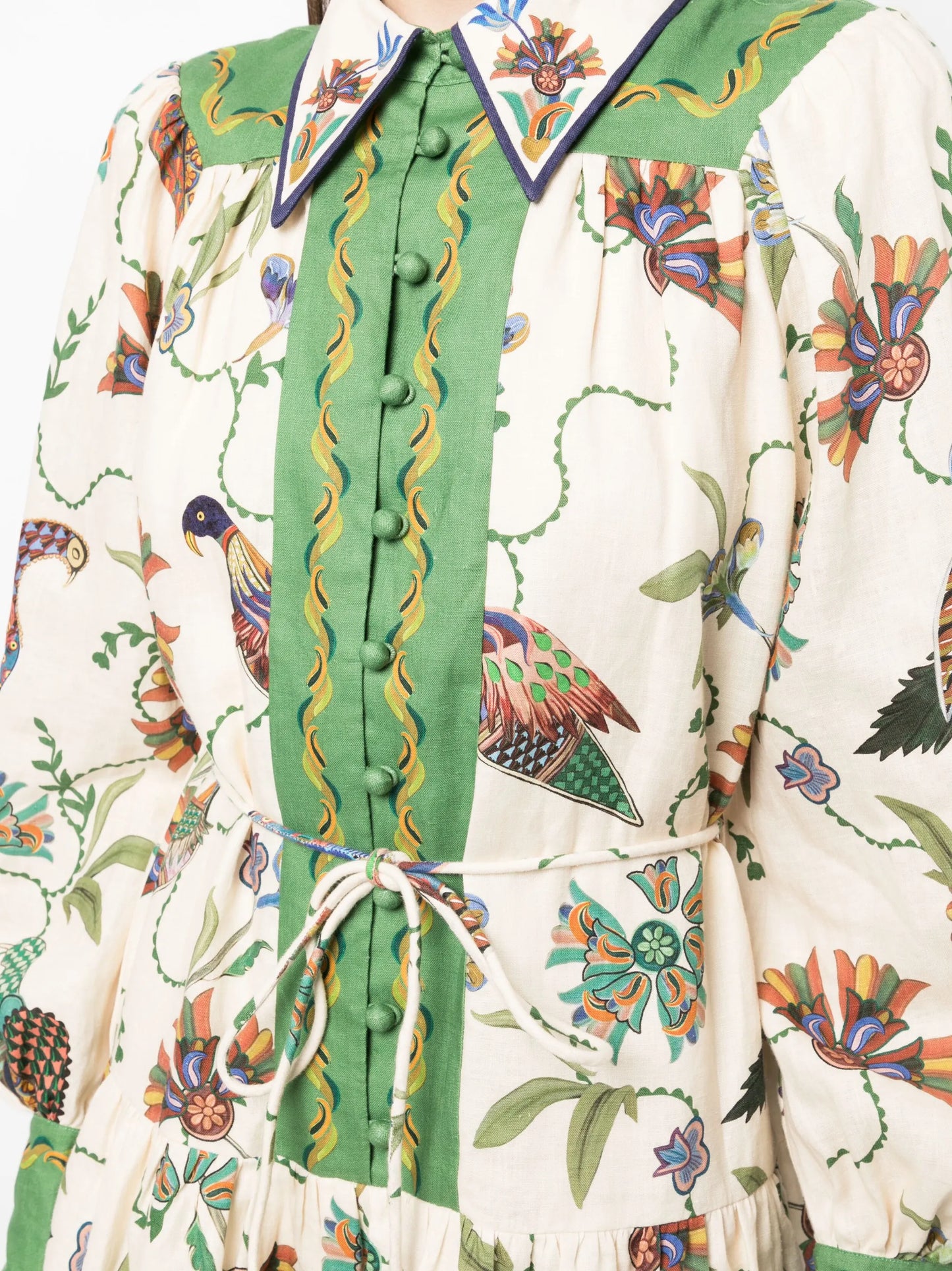 Birdie linen mini shirtdress