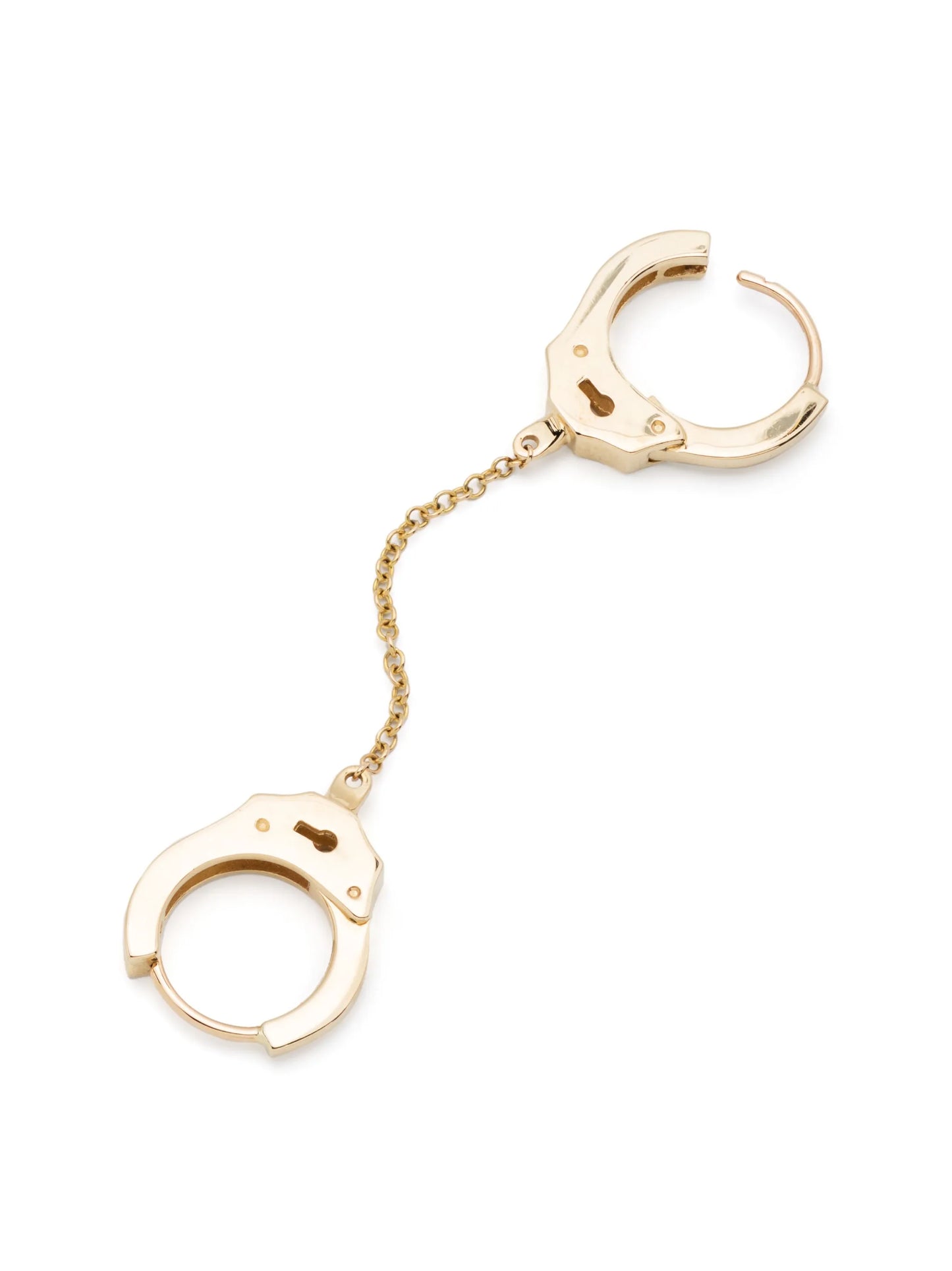 14kt yellow gold Handcuff hoop earring