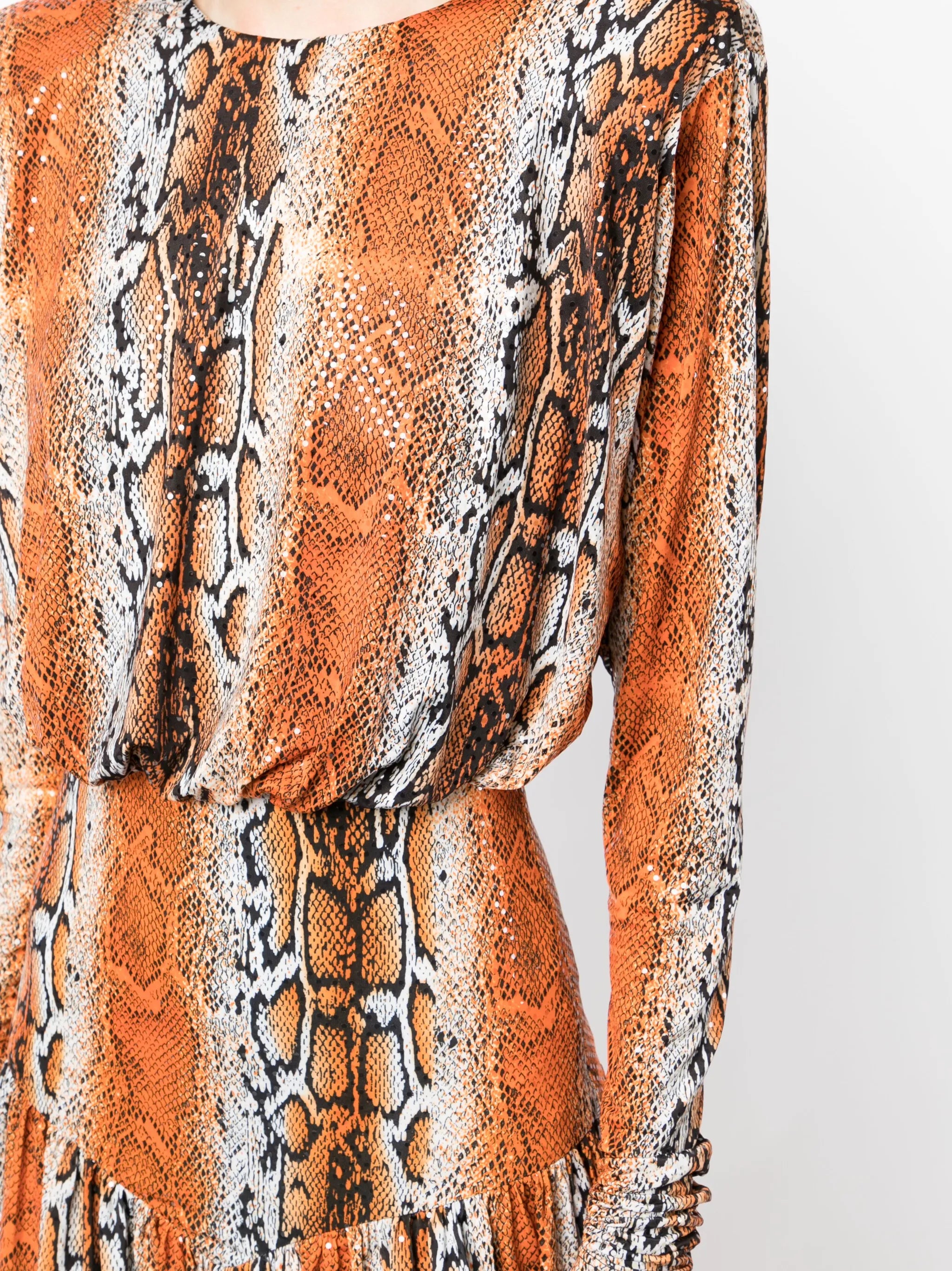 Alina python-print minidress