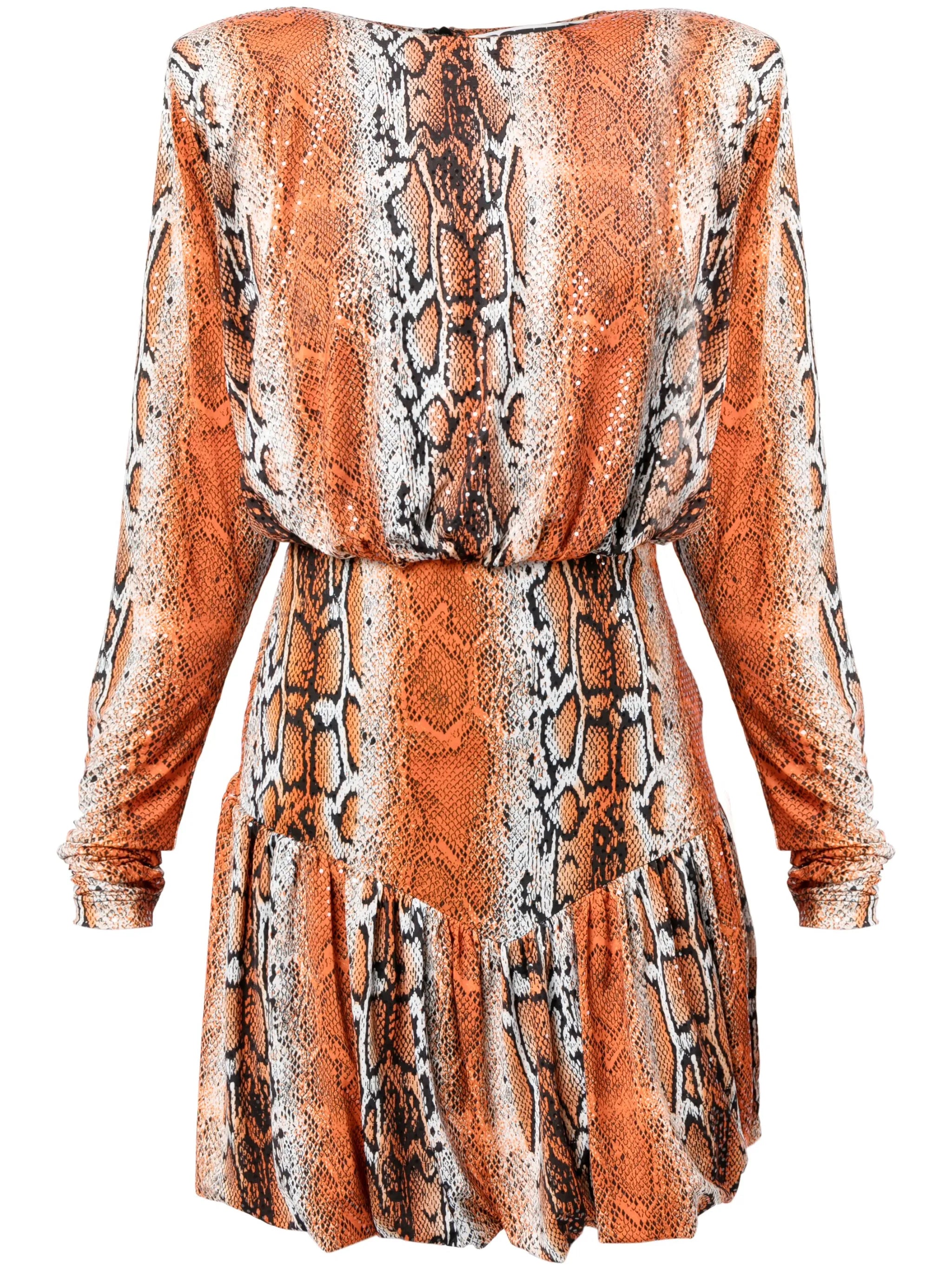 Alina python-print minidress