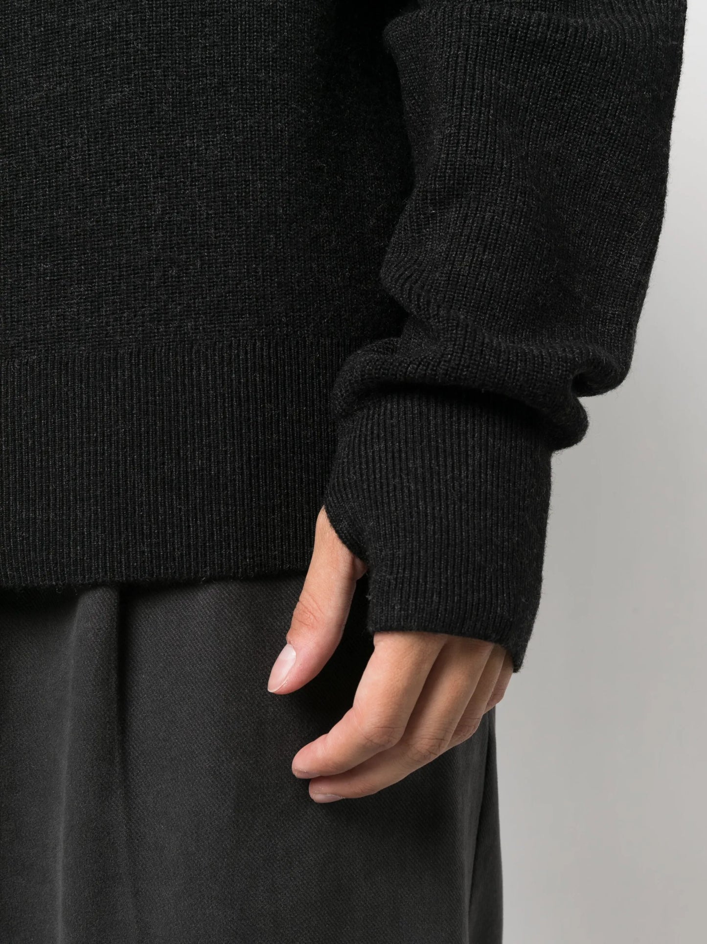 merino wool roll-neck jumper