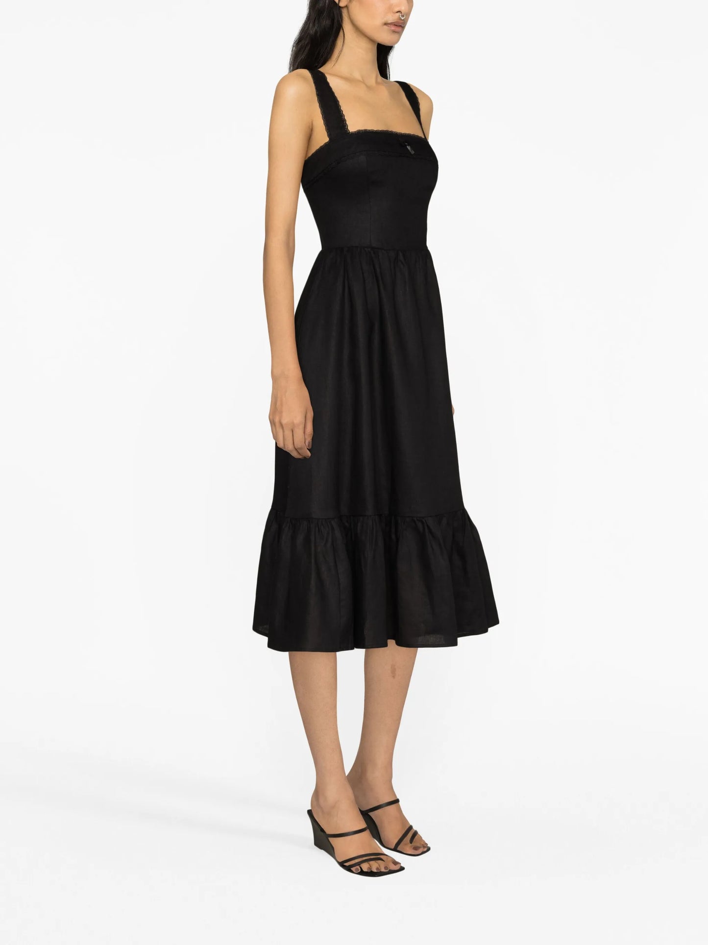 Rowen linen midi dress