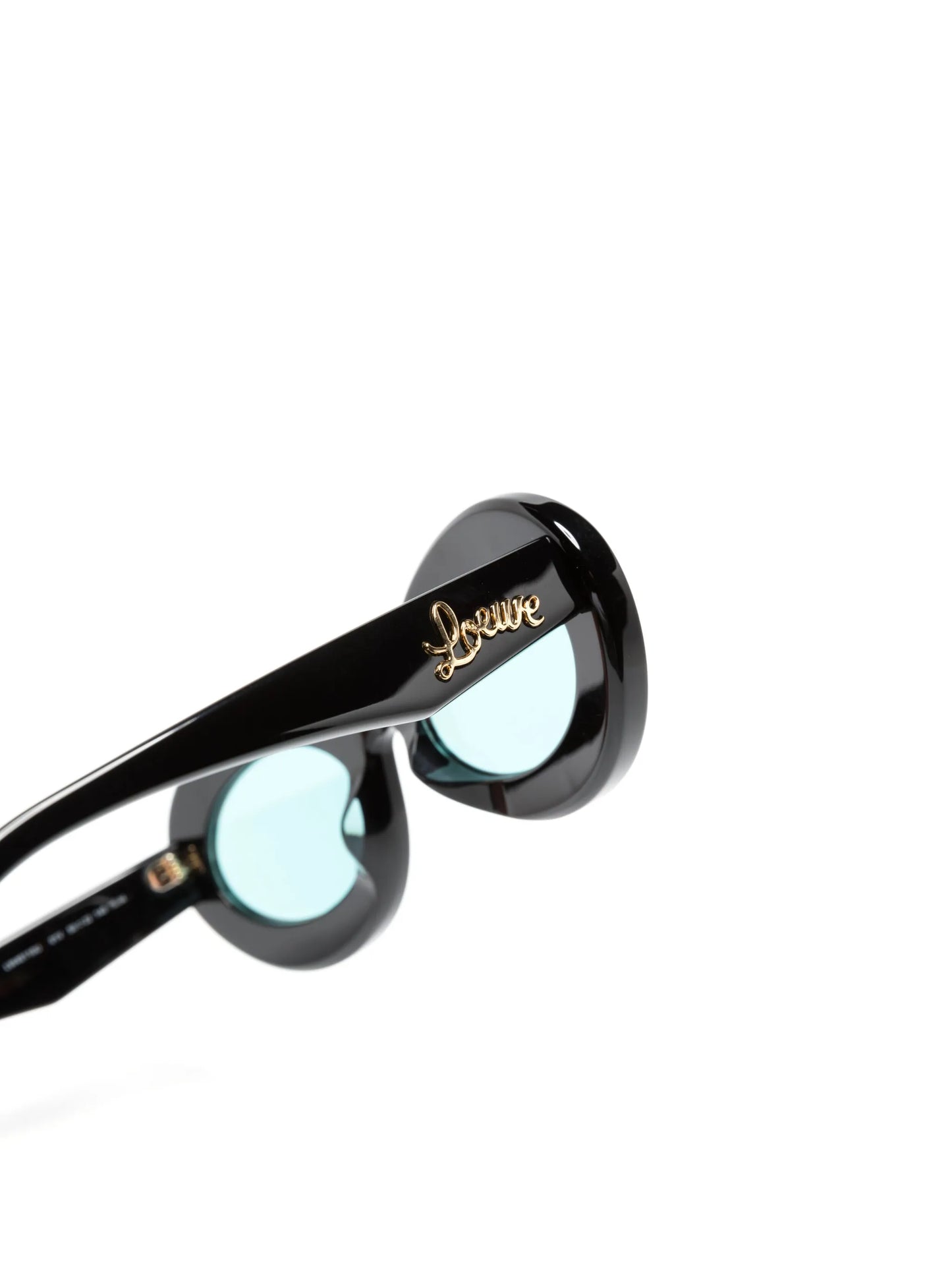 logo-plaque round-frame sunglasses