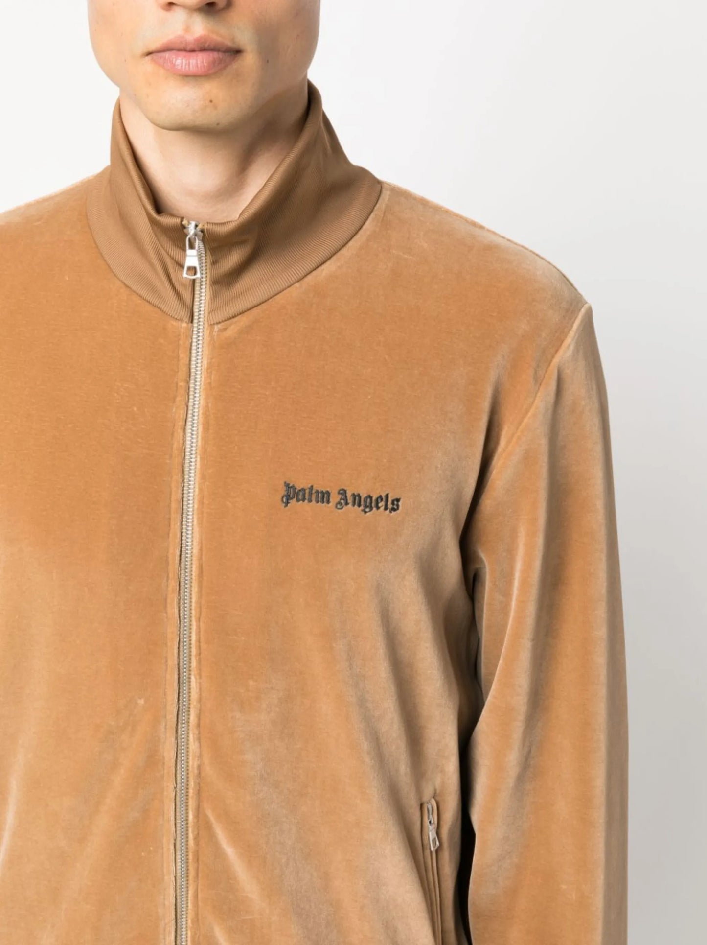 logo-print track jacket