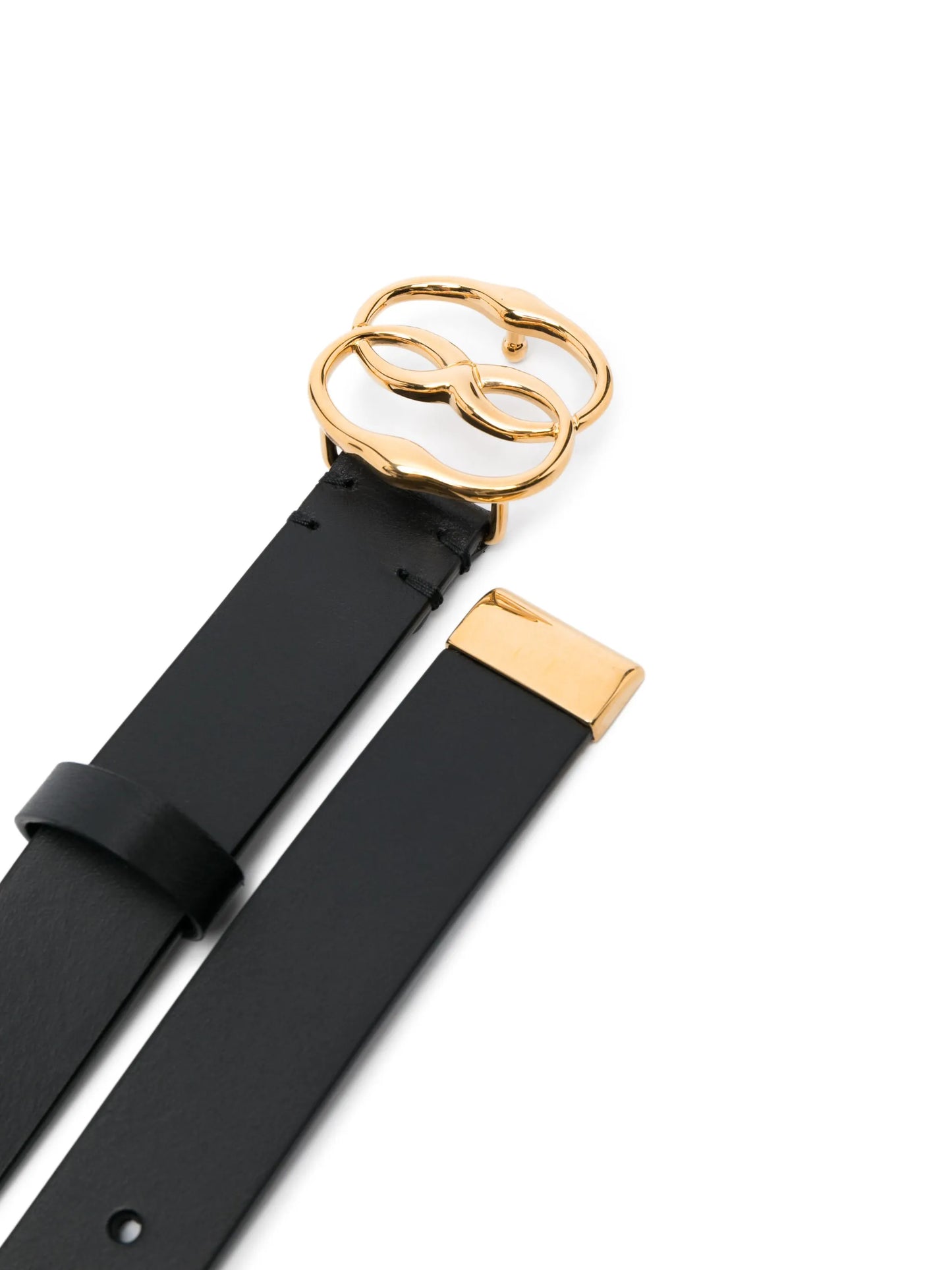 Emblem logo-buckle belt