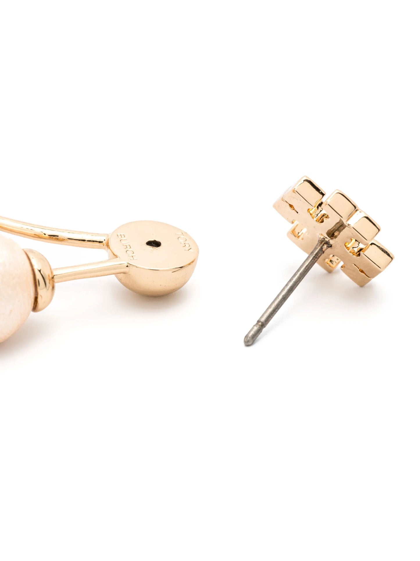 Kira pearl front-back earrings