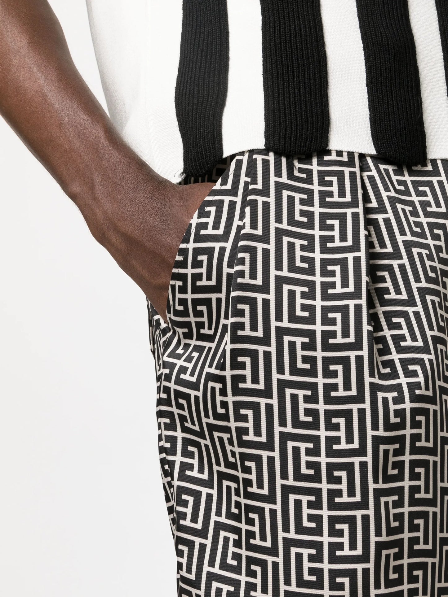 monogram-print bermuda shorts