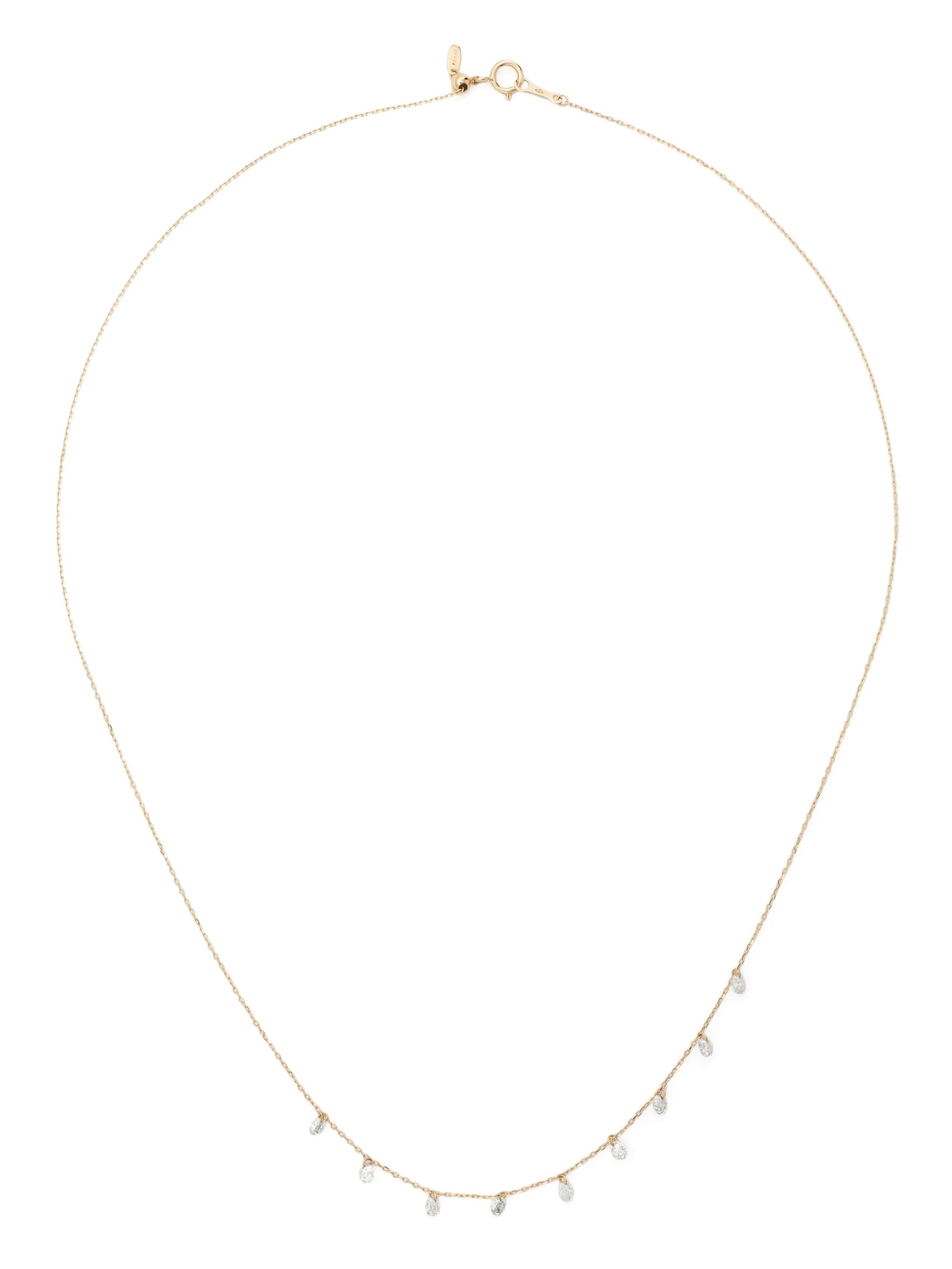 18kt yellow gold Danae diamond necklace