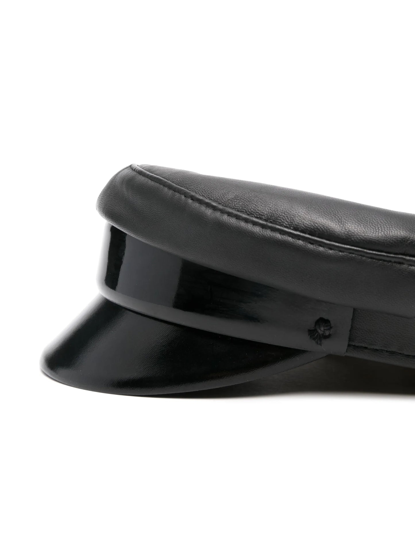 tonal leather Breton hat