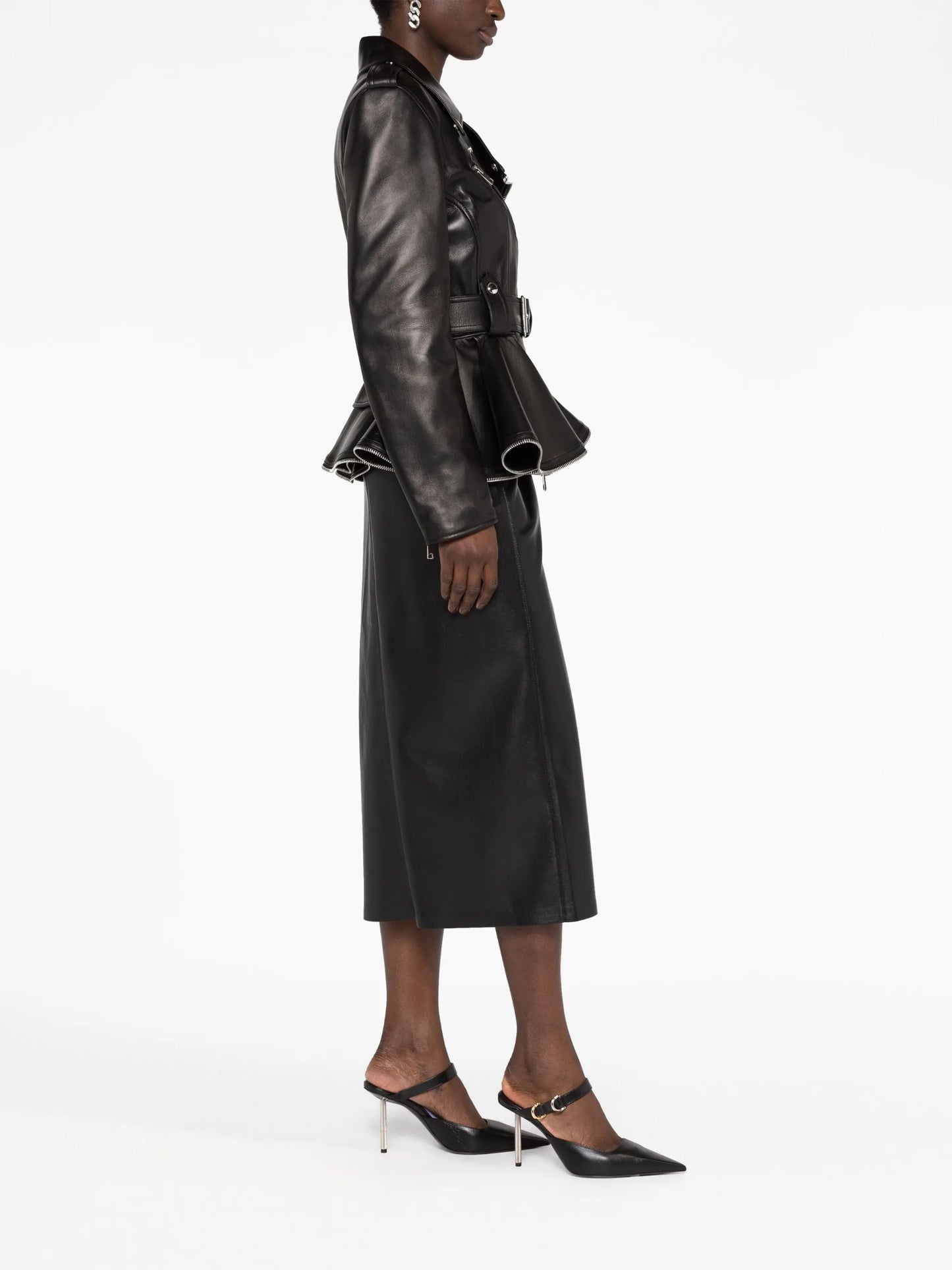 peplum-hem biker jacket