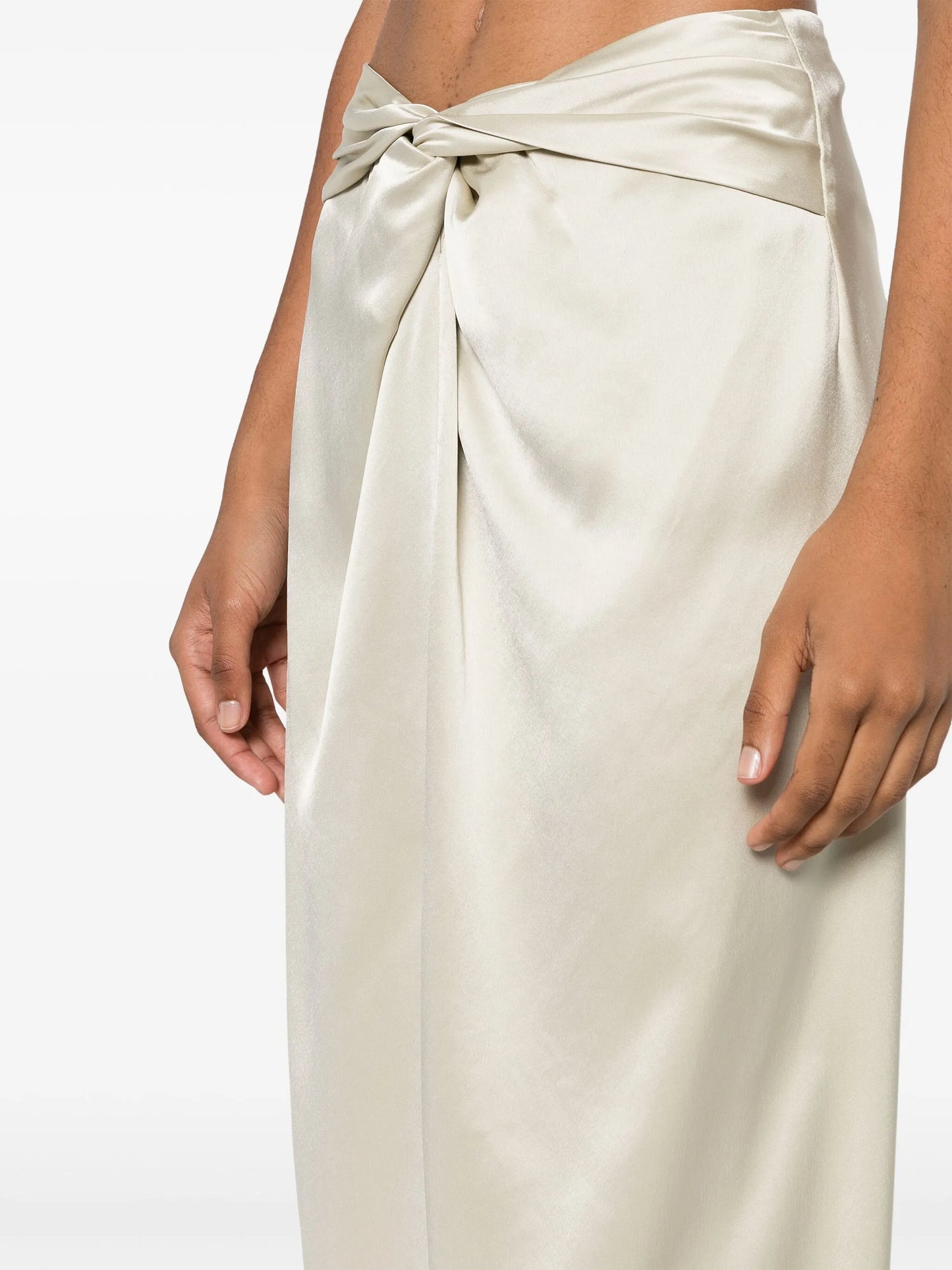 Heida satin maxi skirt