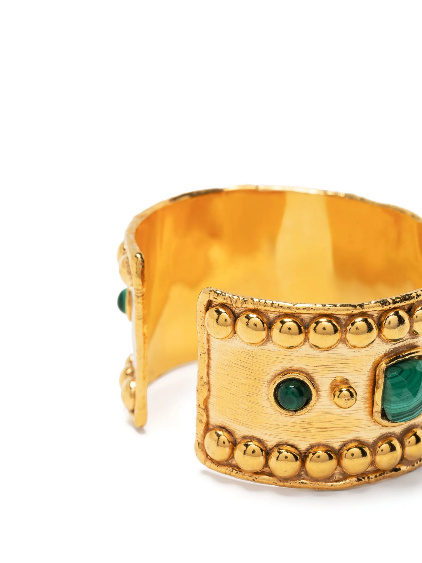 Byzantine gemstone cuff bracelet