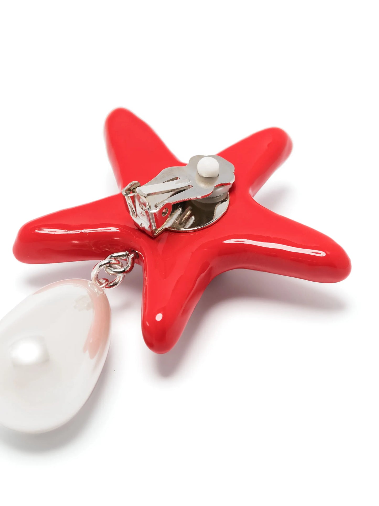 Starfish pearl-drop earrings