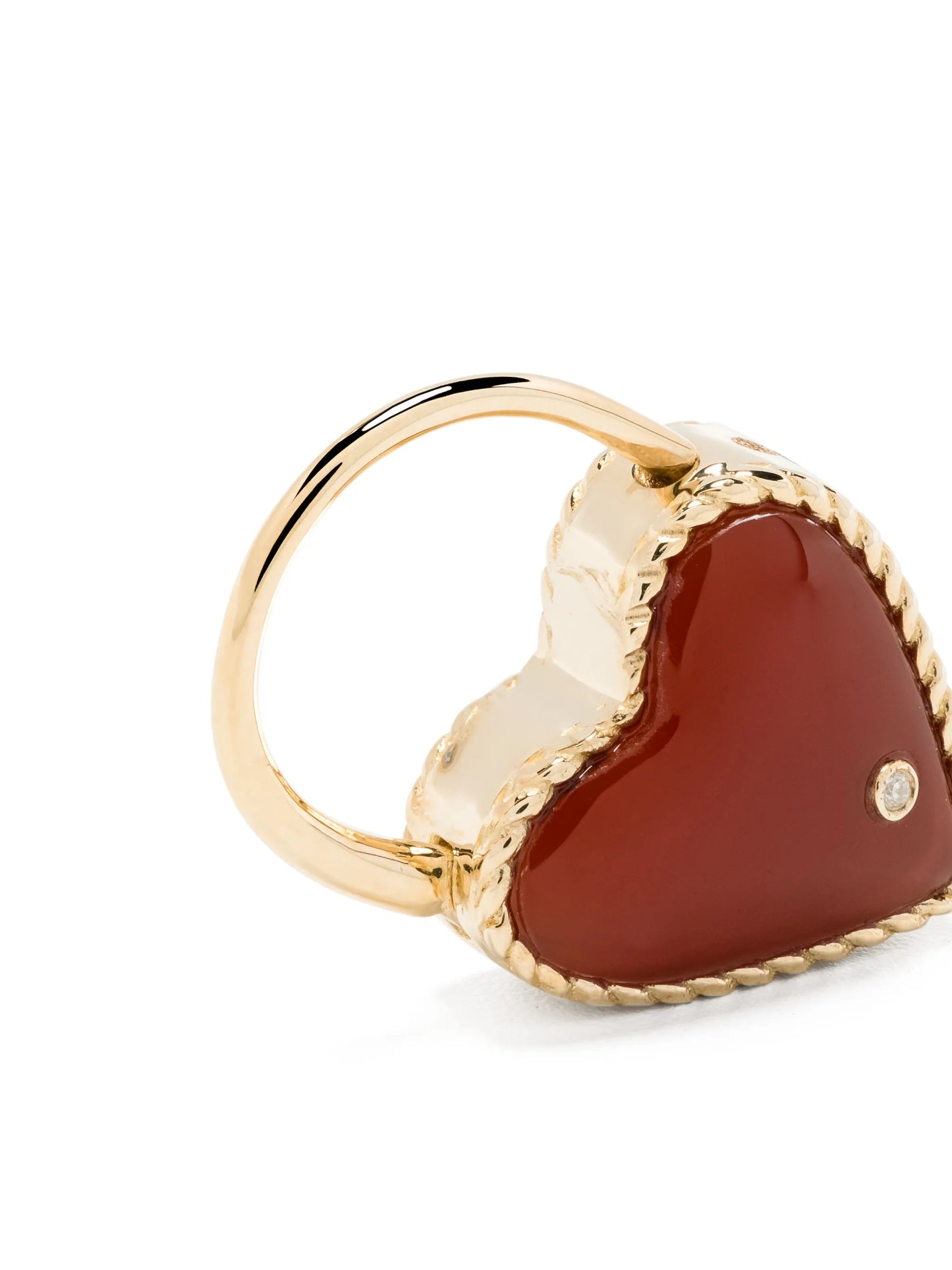 Creole Cadenas Coeur diamond earring