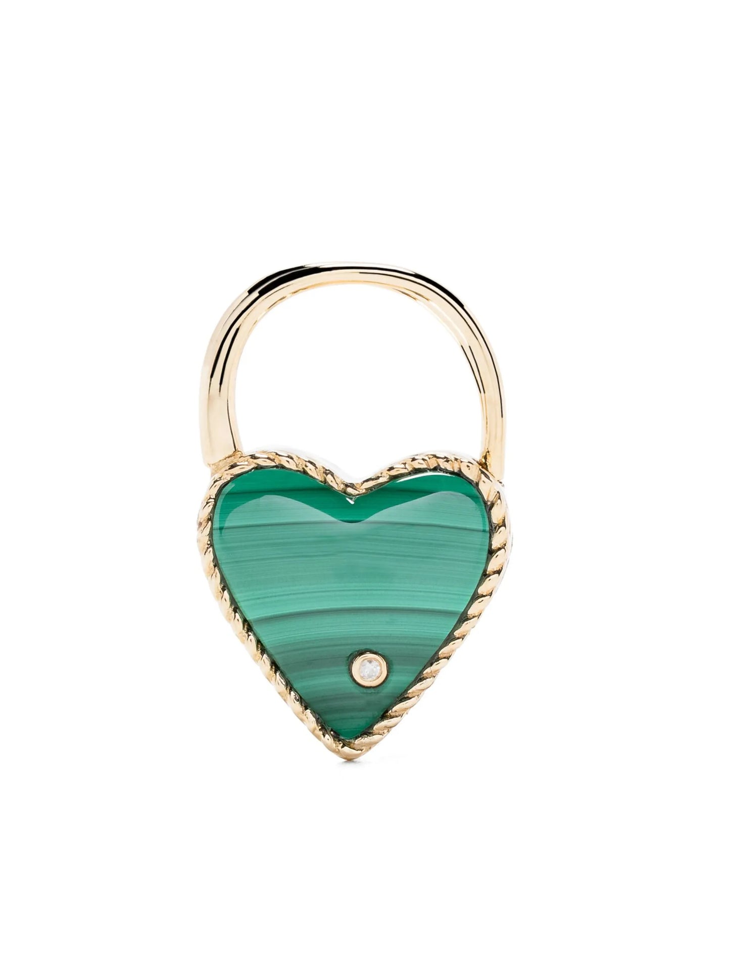 Creole Cadenas Coeur diamond earring