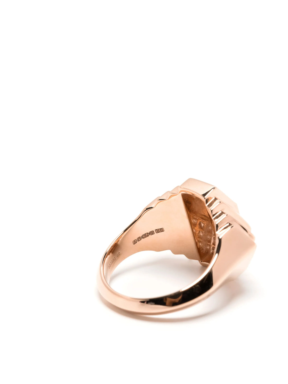 18kt rose gold Mini Rockaway Pyramid diamond ring