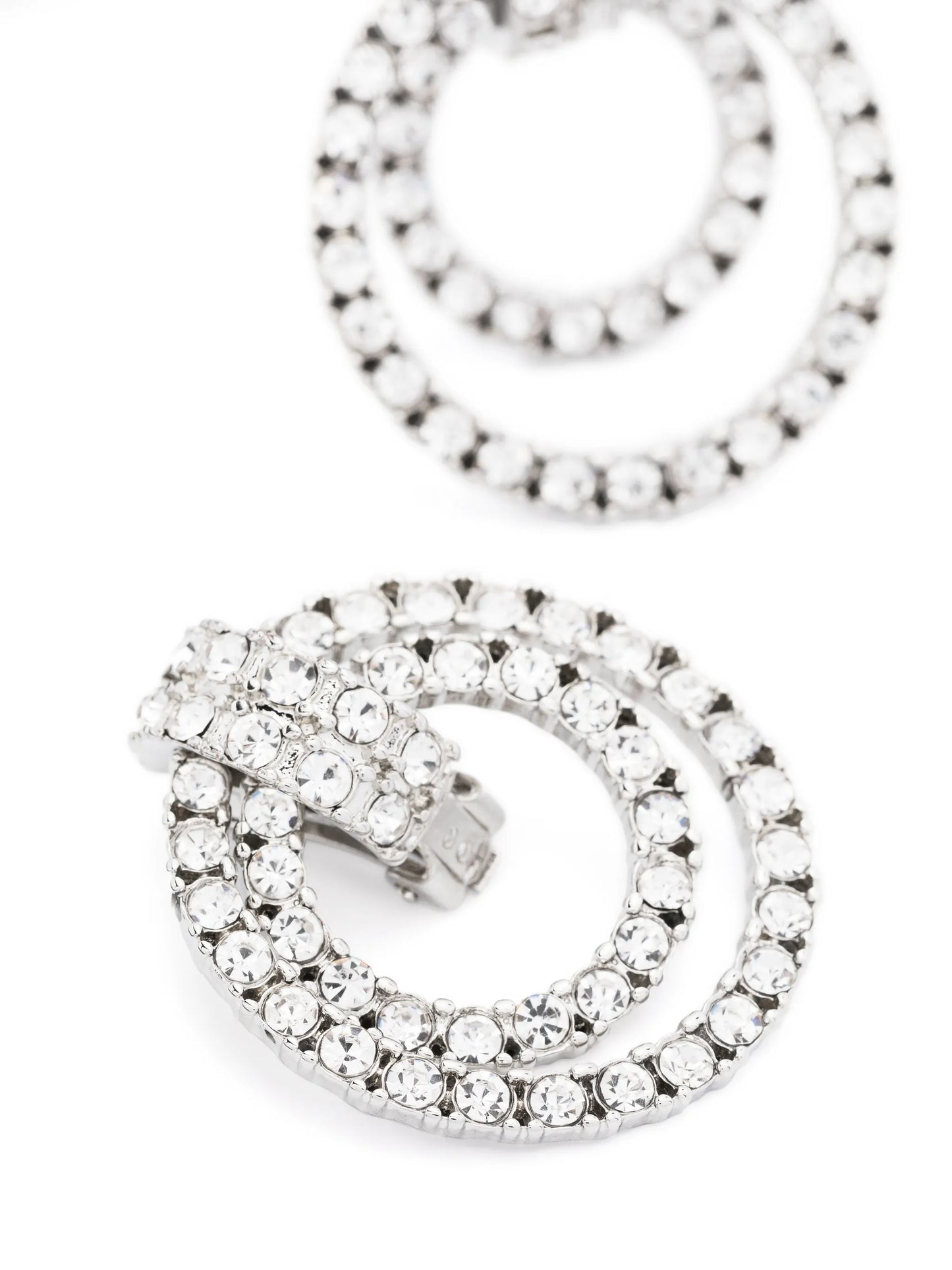 Double Doorknocker crystal-embellished earrings