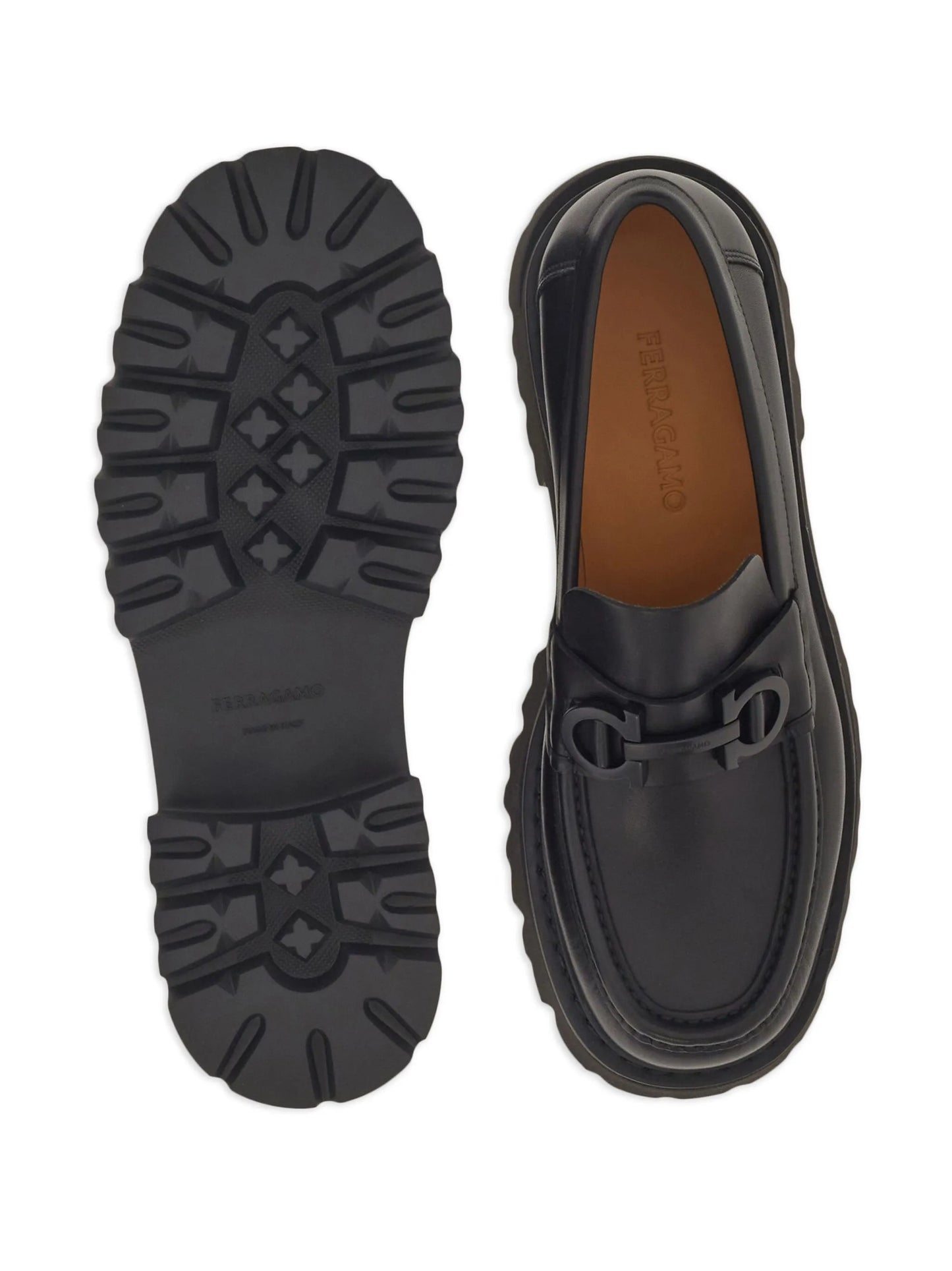 Florian square-toe leather loafers
