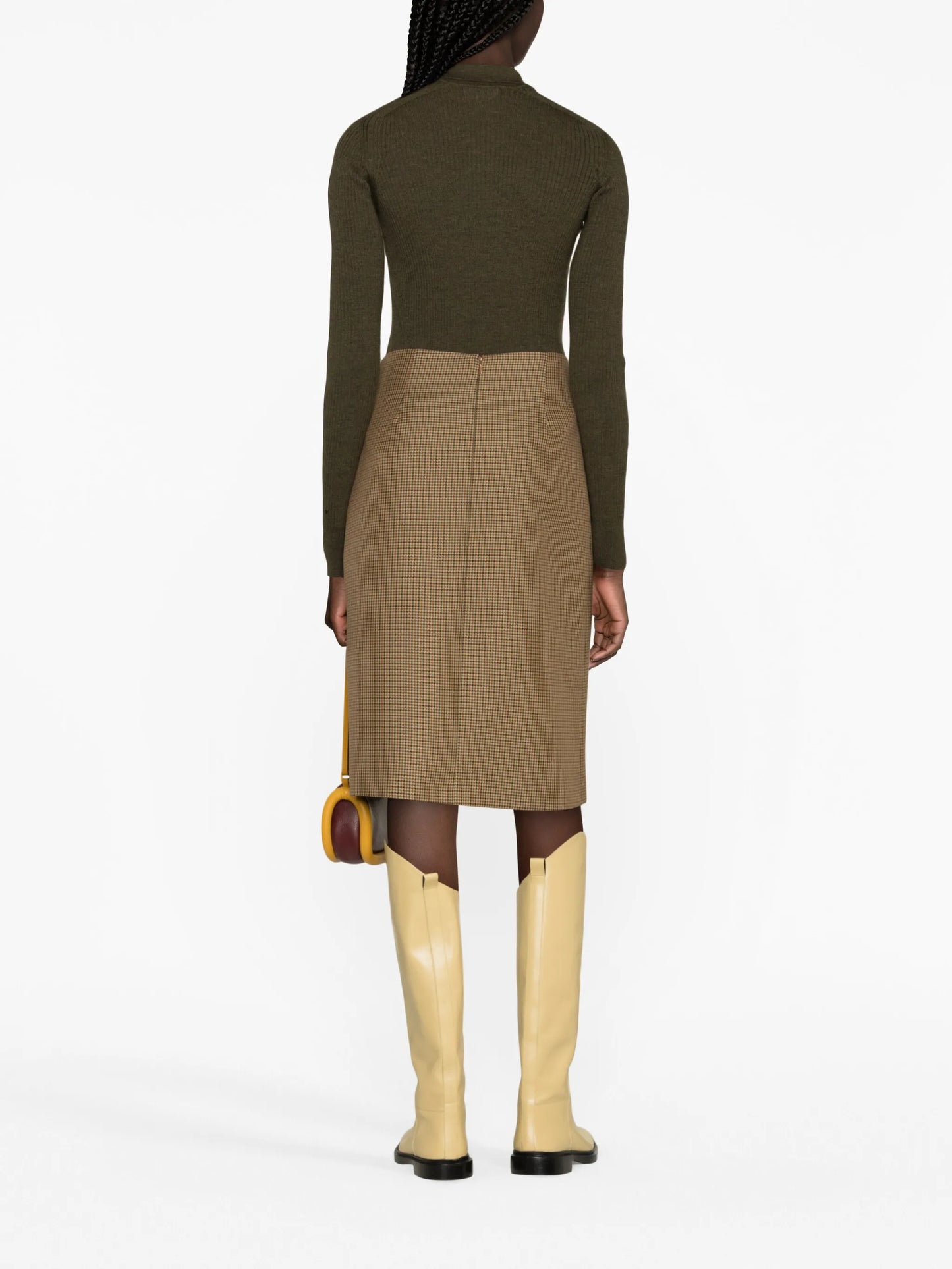 logo-embroidered ribbed-knit top