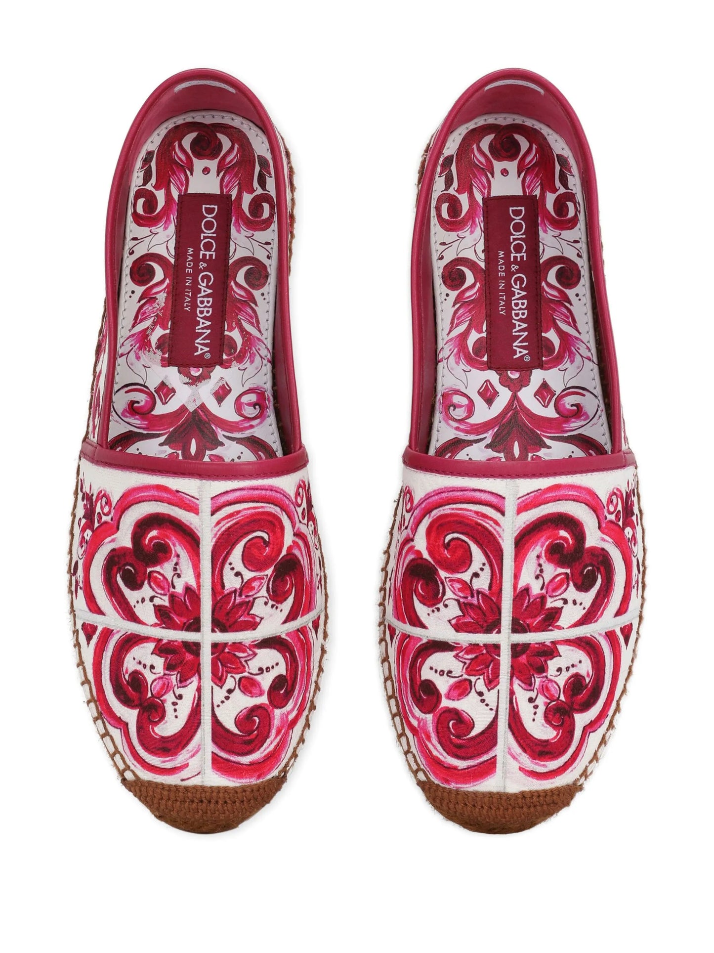 tile-print espadrilles