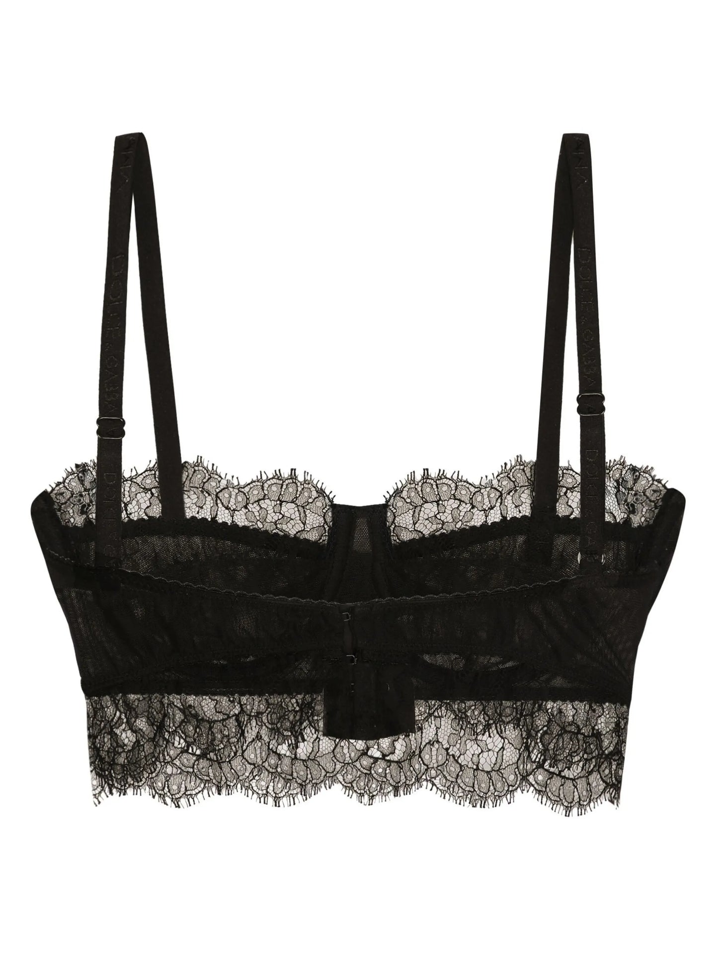 Chantilly-lace balconette bra