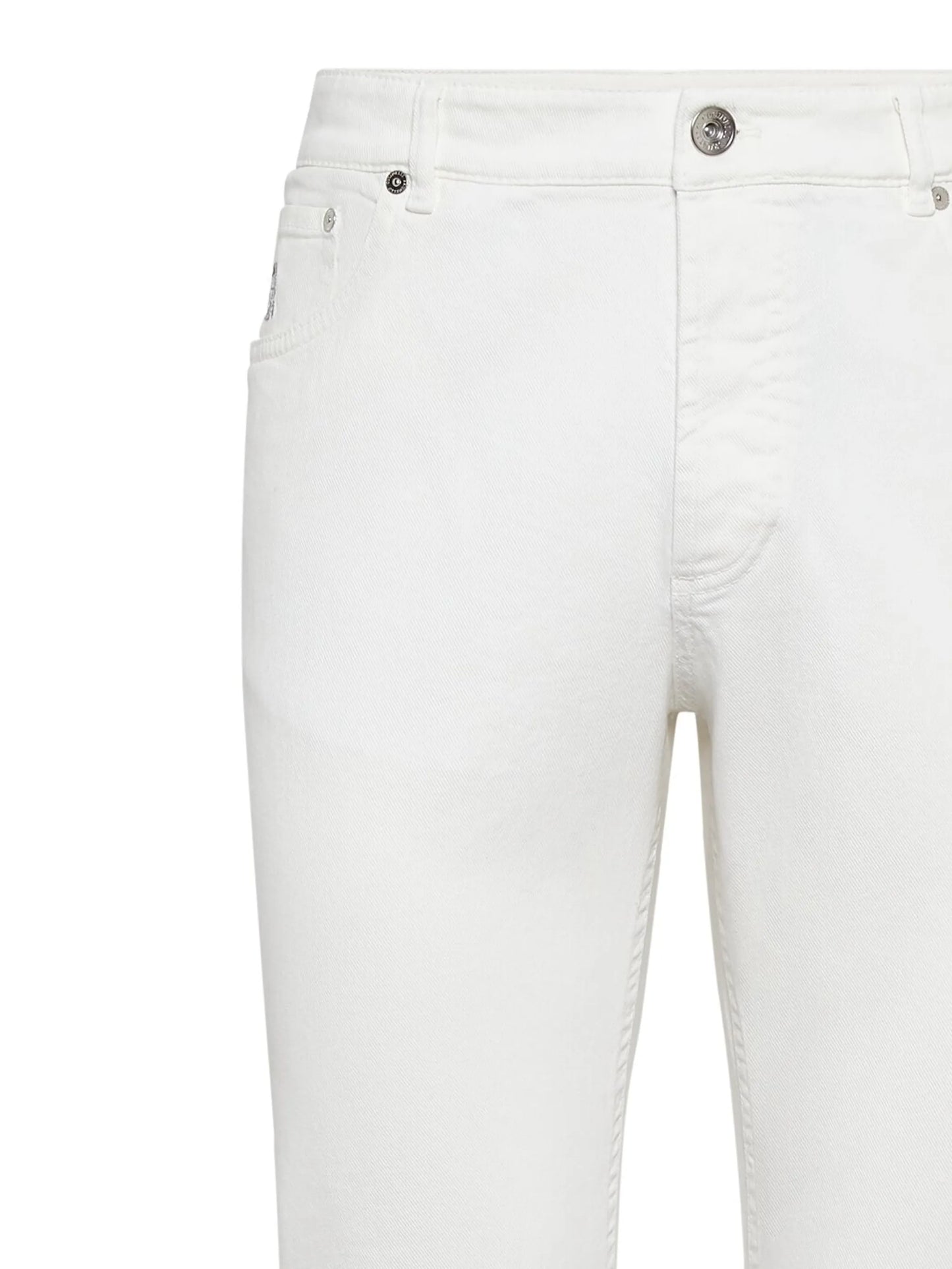 straight-leg denim jeans