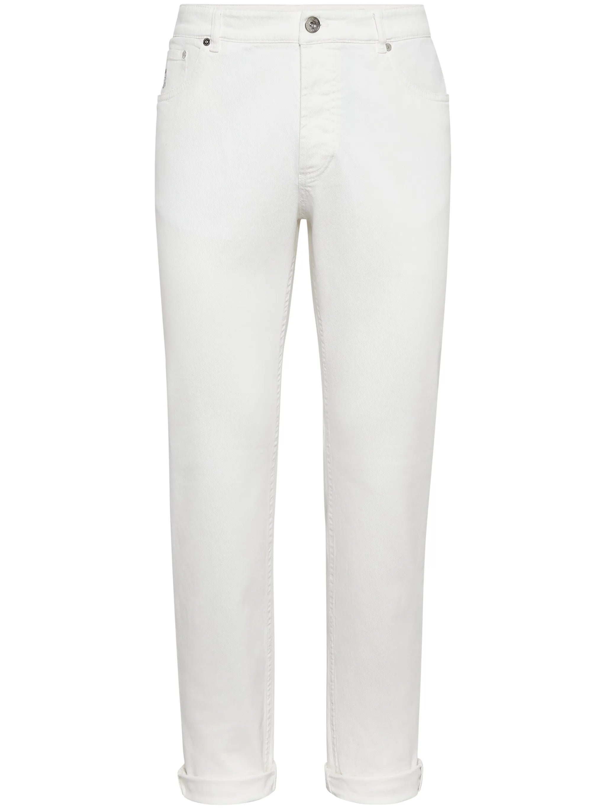 straight-leg denim jeans